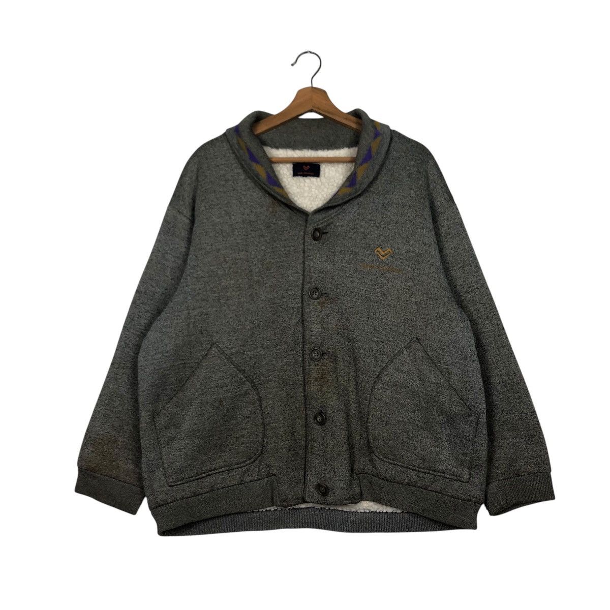 Japanese Brand × Vintage 📌Vintage Chore Blanket Jacket Mario Valentino Issey Miyake Size US M / EU 48-50 / 2 - 2 Thumbnail