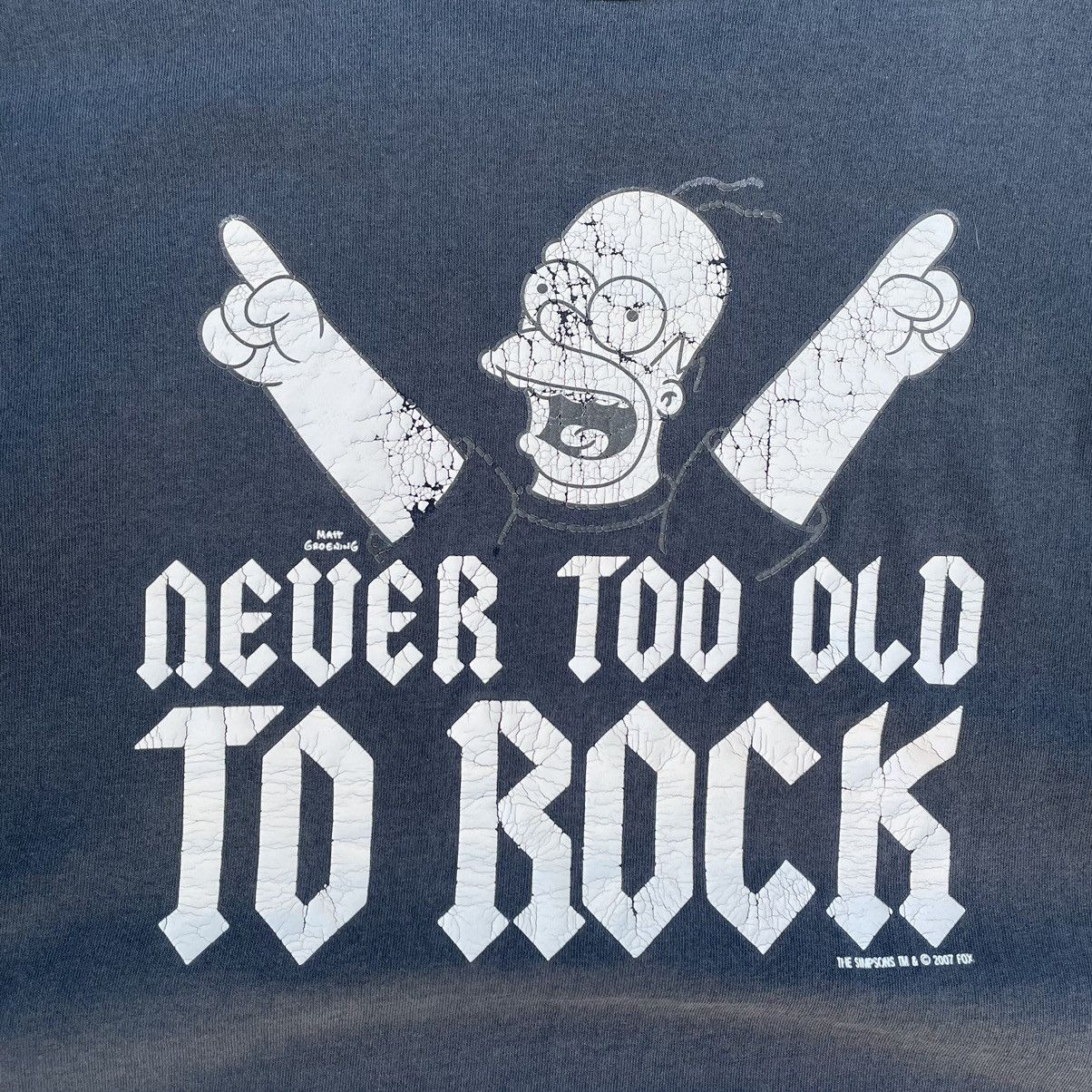 Cartoon Network × The Simpsons × Vintage Vintage T-shirts The Simpson Homer 90s Logo Y2K Band Rock Size US M / EU 48-50 / 2 - 6 Thumbnail