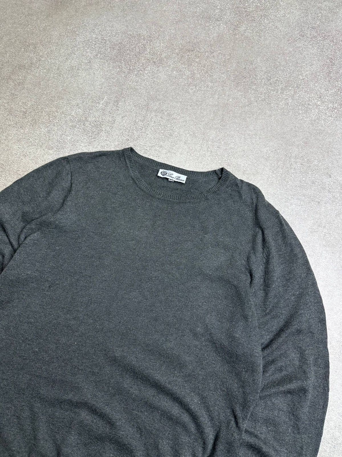 Loro Piana Loro Piana Gray Kkit Sweater Mens IT50! Size US M / EU 48-50 / 2 - 2 Thumbnail