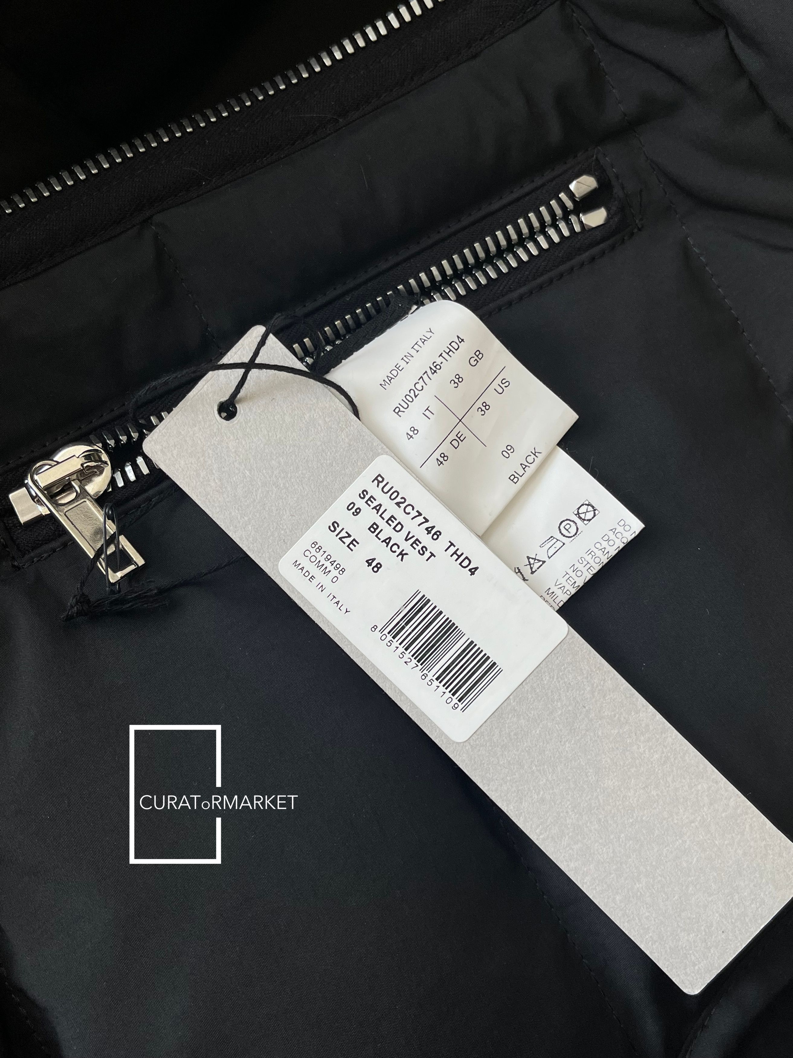 Rick Owens EU48 RARE Sample Padded Down Puffer Sealed Vest FW23 Luxor Size US M / EU 48-50 / 2 - 8 Thumbnail