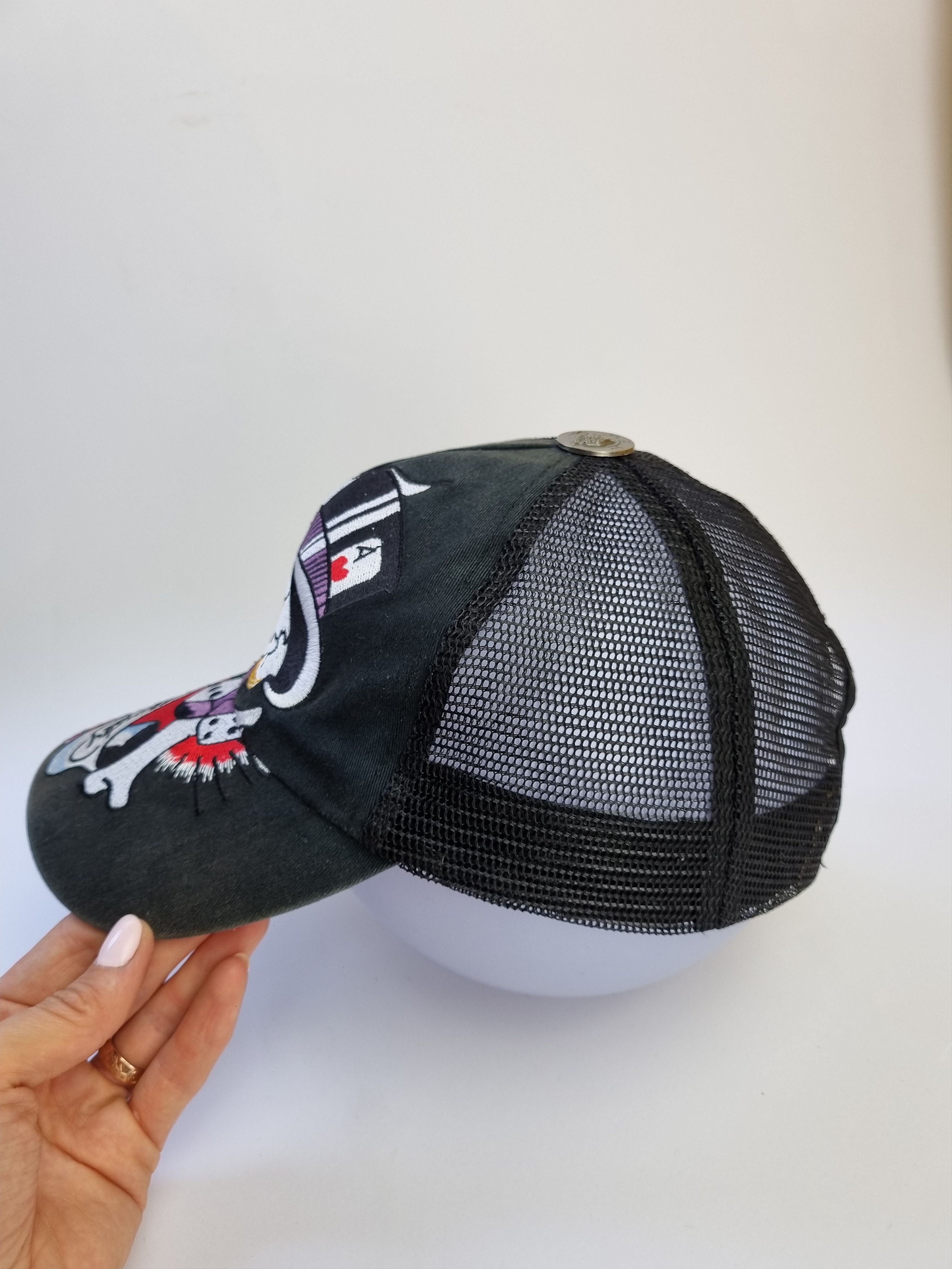 Christian Audigier × Ed Hardy Ed Hardy Embroidered Amazing Skull Artistic Comic Design Cap Size ONE SIZE - 8 Thumbnail