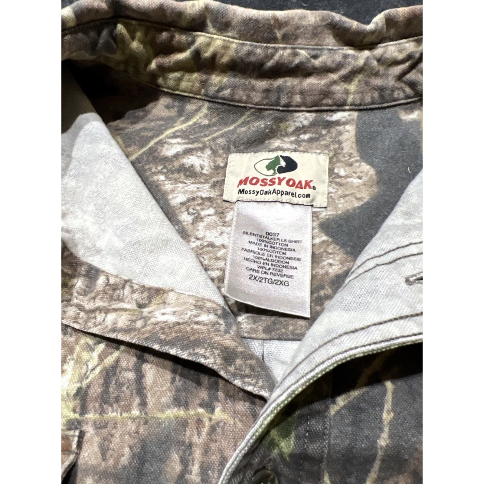 Vintage Mossy Oak Camo Button-Up Shirt Mens 2XL Brown Outdoor Hunting Size US XXL / EU 58 / 5 - 5 Thumbnail