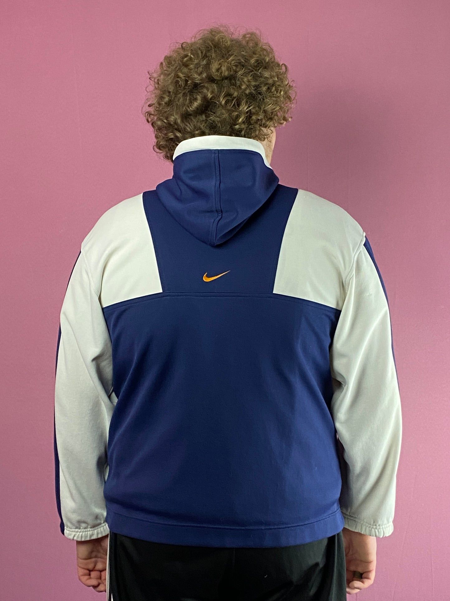 Nike 90s Nike Vintage Men's Hooded Track Jacket - L Size US L / EU 52-54 / 3 - 4 Thumbnail