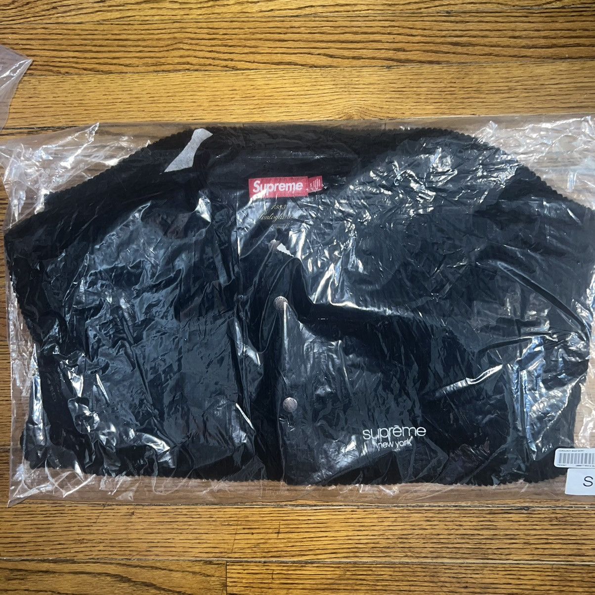 Supreme Supreme Wide Wale Corduroy Snap Shirt Black Size: S Size US S / EU 44-46 / 1 - 2 Thumbnail