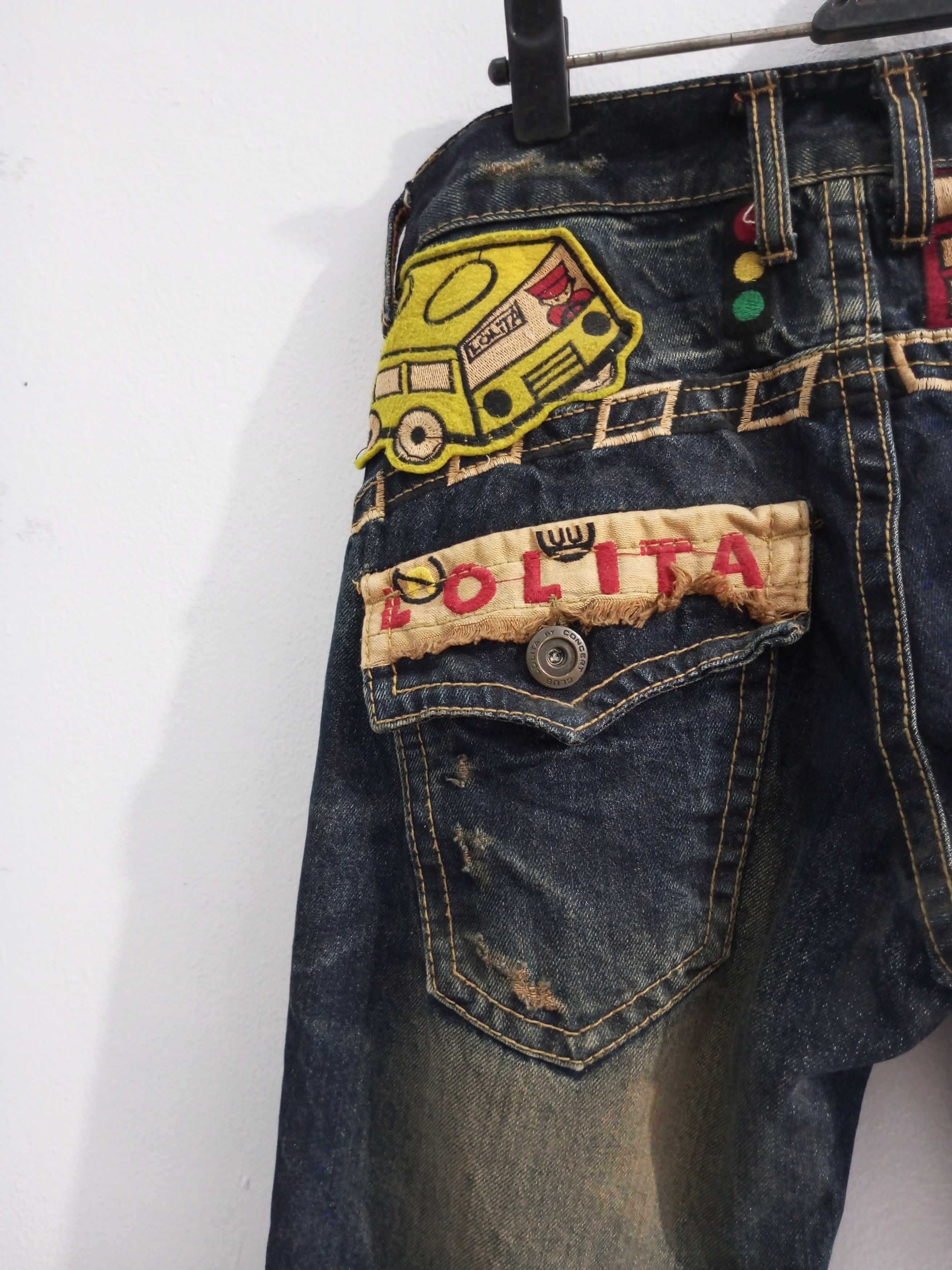 20471120 Yoshitomo nara x LOLITA Jeans Concert Club "scholl zone" Size US 29 - 3 Thumbnail