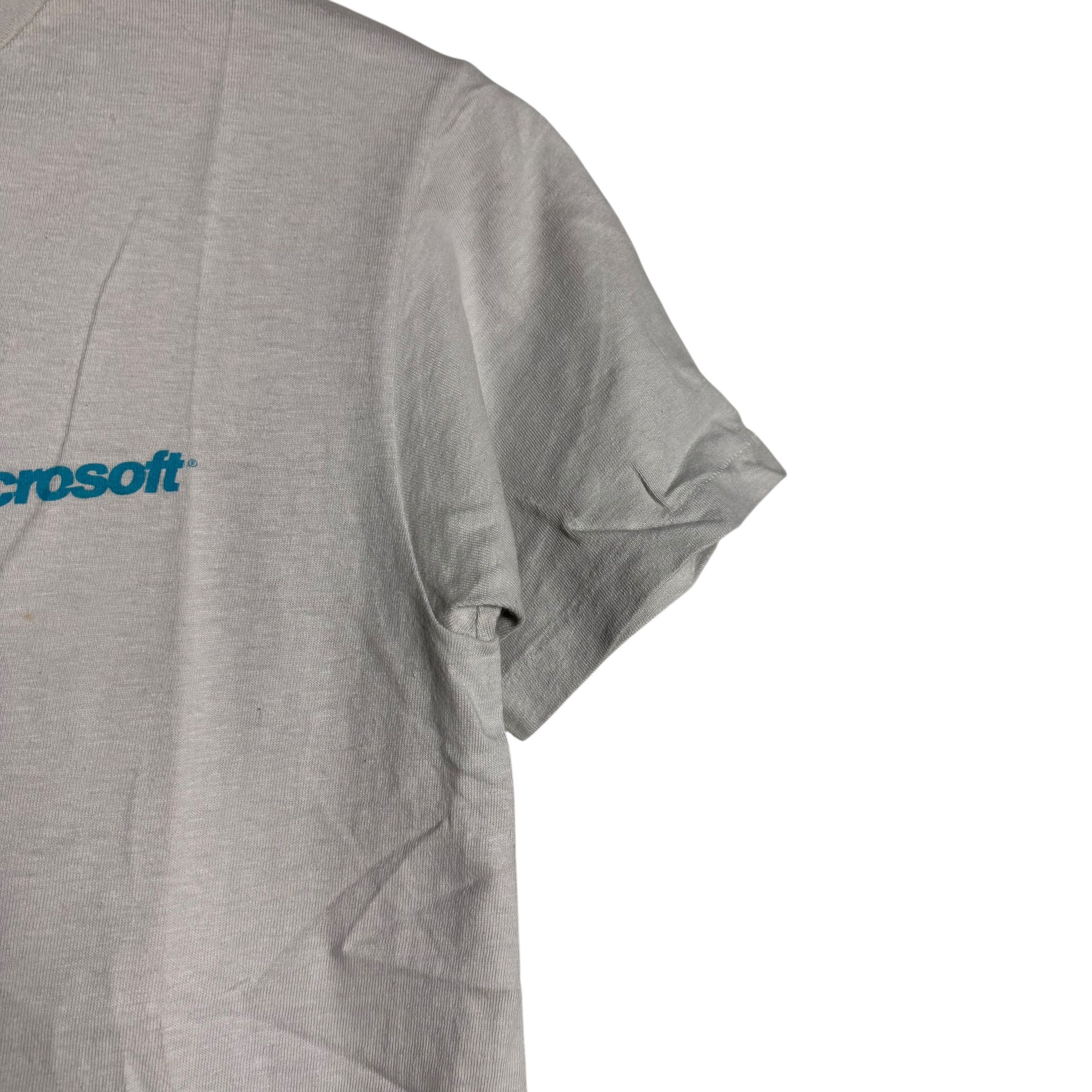 Microsoft 🔥RARE🔥Vintage Microsoft Club Spellout T-shirt Single Stich Size US S / EU 44-46 / 1 - 5 Thumbnail
