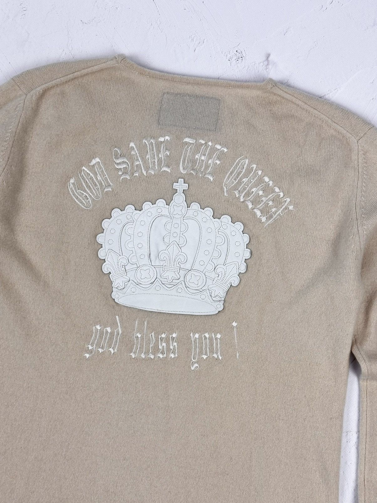 Japanese Brand × Vintage Vintage Made in Japan Cashmere Beige Sweater Size US M / EU 48-50 / 2 - 8 Thumbnail