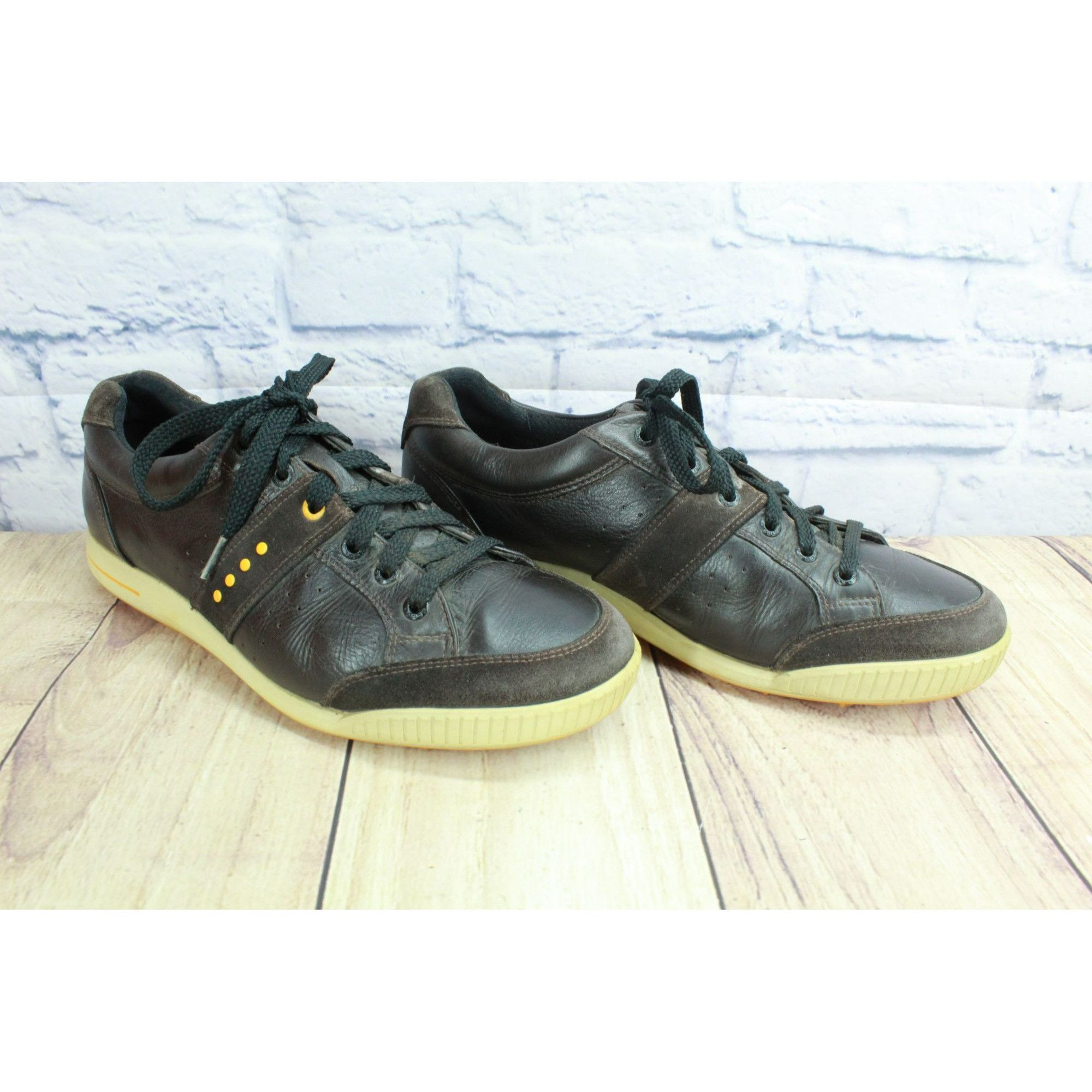 Ecco × Leather Ecco Biom Hydromax Men's Lace Up Golf Sneaker Shoes Size US 11 / EU 44 - 3 Thumbnail
