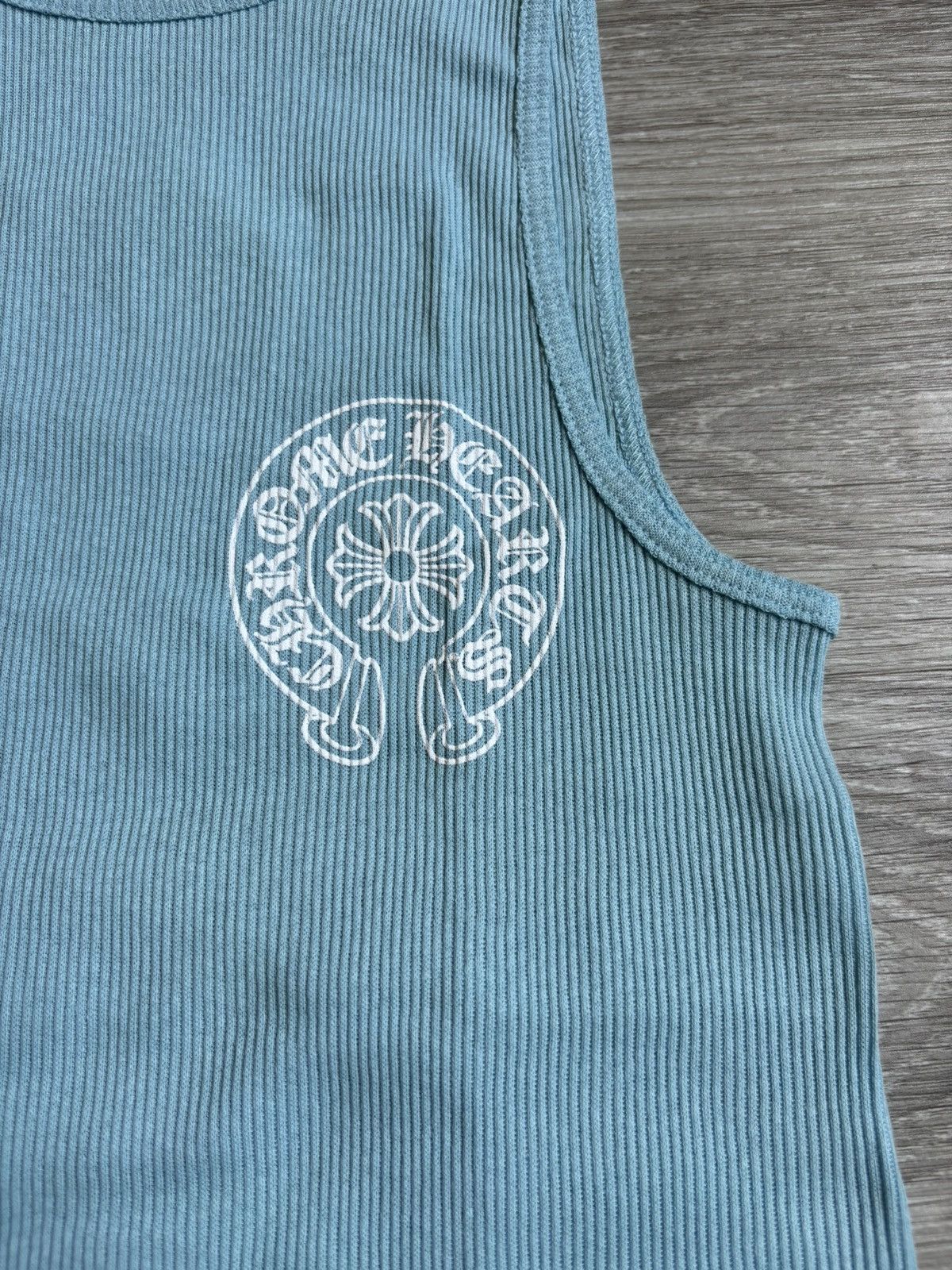 Chrome Hearts Chrome Hearts Blue Horsehoe Tank Top Size US S / EU 44-46 / 1 - 6 Thumbnail