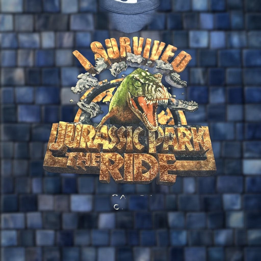 Vintage VINTAGE 1990s Universal Studios I Survived Jurassic Park The Ride T Shirt SZ XL Size US XL / EU 56 / 4 - 1 Thumbnail