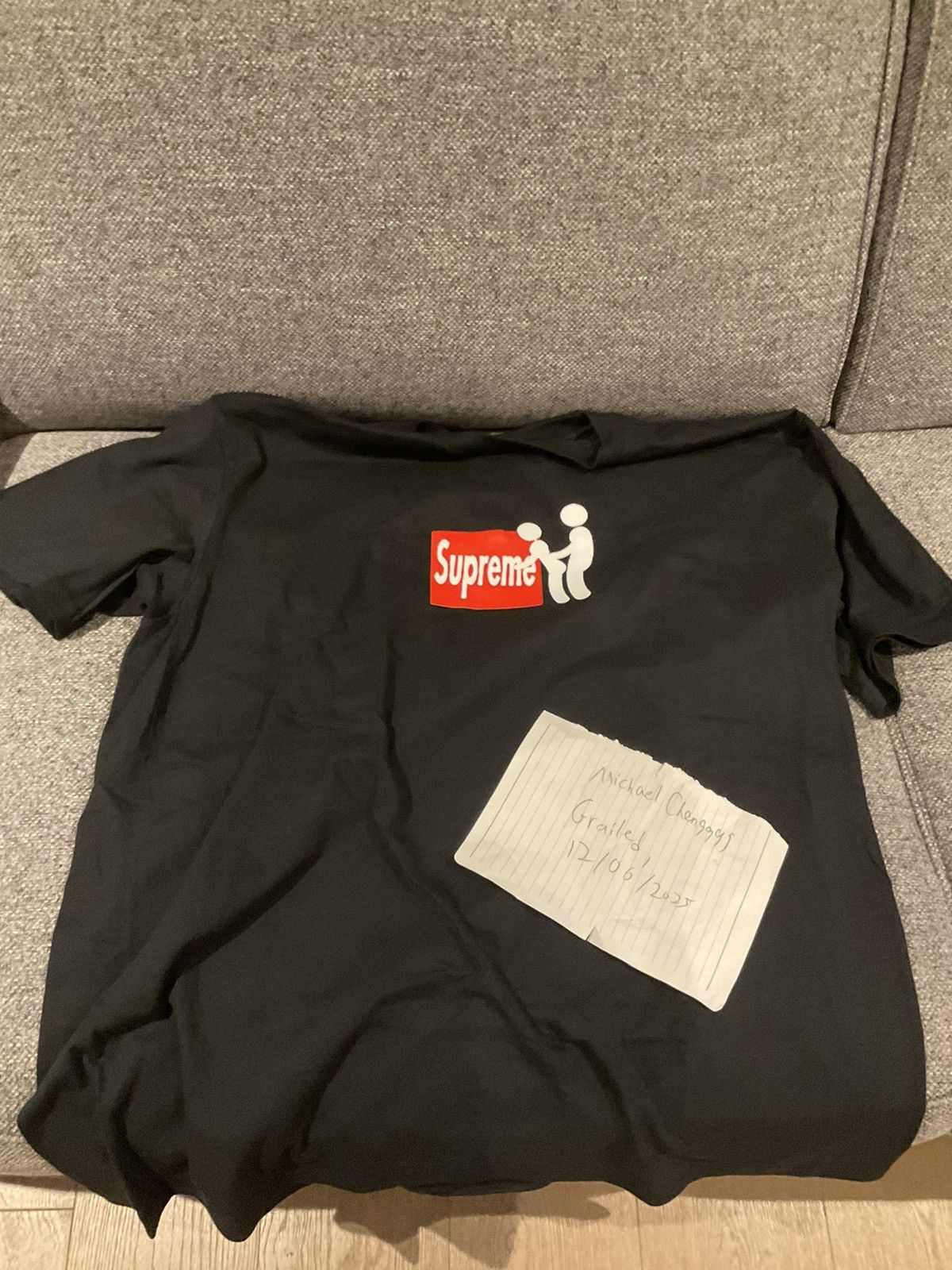 Supreme Stick Tee シュプリーム 黒 Supreme Stick Tee