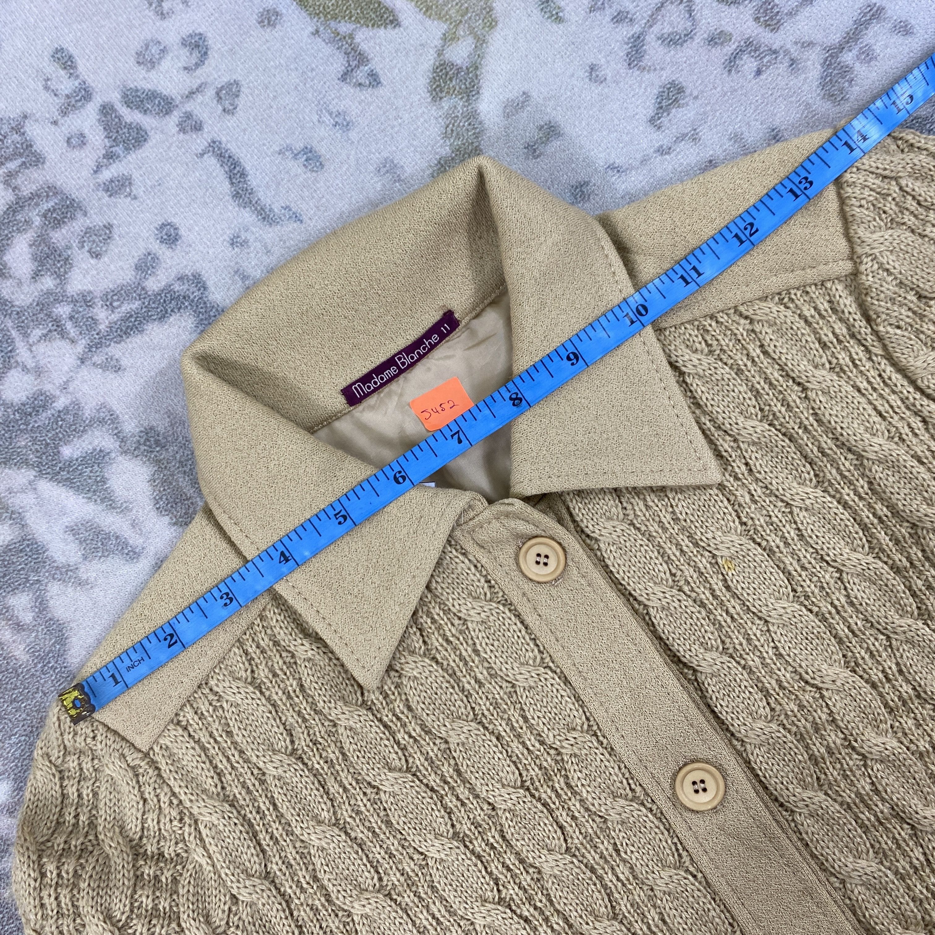 Japanese Brand Vintage Madame Blanche Knitwear Jacket- J452 Size S / US 4 / IT 40 - 5 Thumbnail