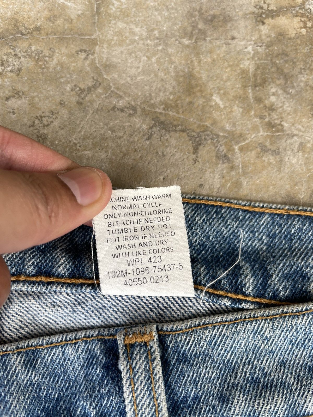 Levi's Vintage 80s Levis 550 Orange Tab Light Wash Jeans Size US 36 / EU 52 - 6 Thumbnail