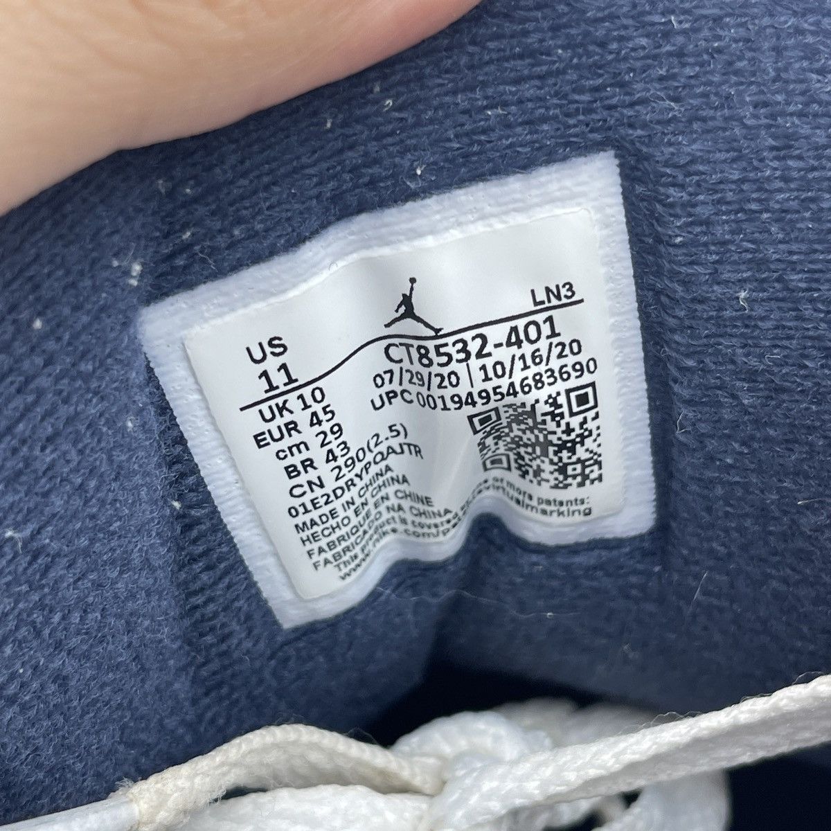 Jordan Brand Air Jordan 3 Georgetown Size US 11 / EU 44 - 8 Thumbnail