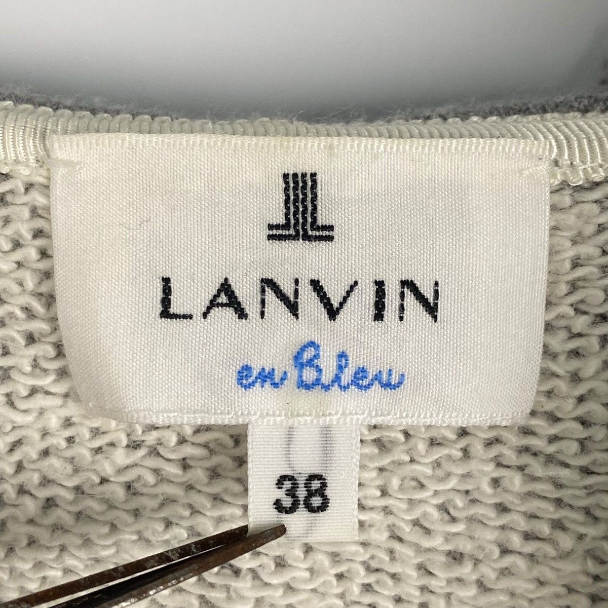 Lanvin Vintage Lanvin Full Zip Hoodie Embroidered Gray Size S / US 4 / IT 40 - 7 Thumbnail