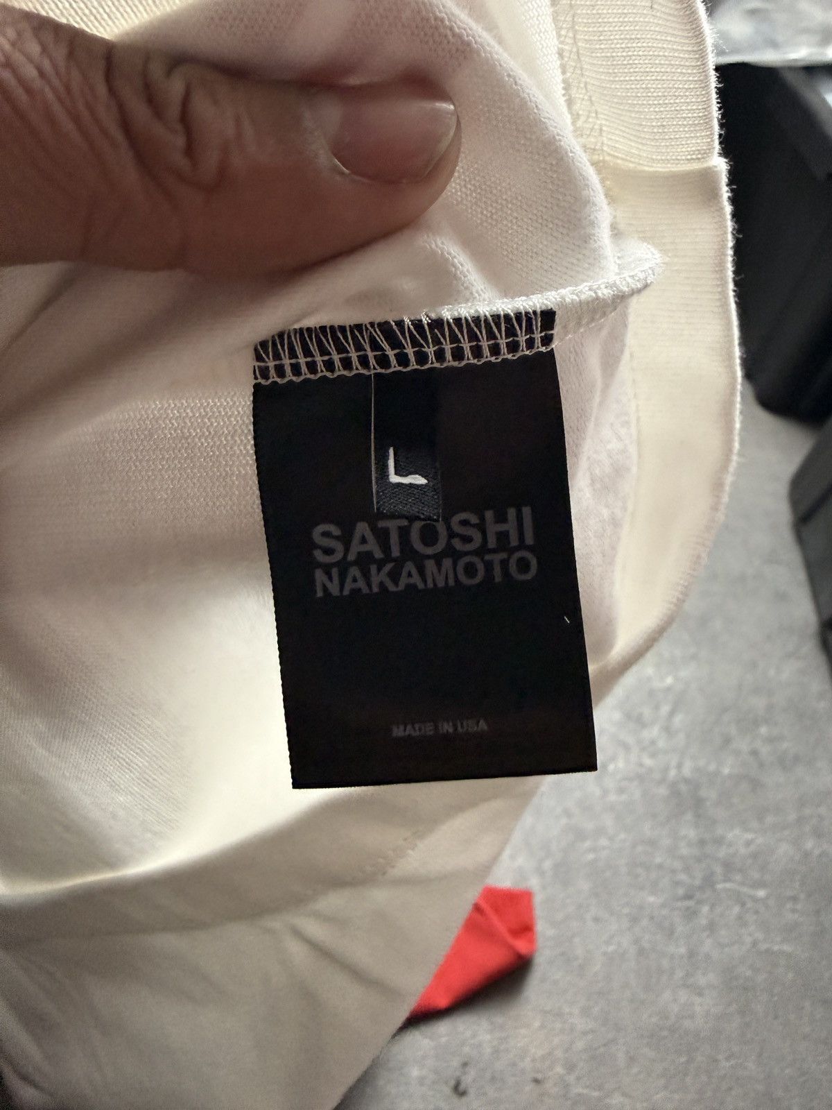 Satoshi Nakamoto Satoshi Nakamoto Bank of Satoshi Jersey White Red Size US L / EU 52-54 / 3 - 8 Thumbnail