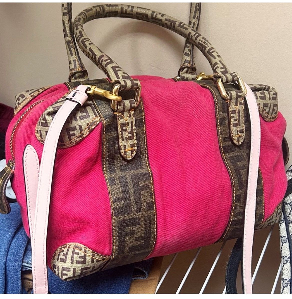 Fendi Authentic Fendi Rare Forever Bauletto Barbie Pink Boston Bag Size ONE SIZE - 1 Thumbnail