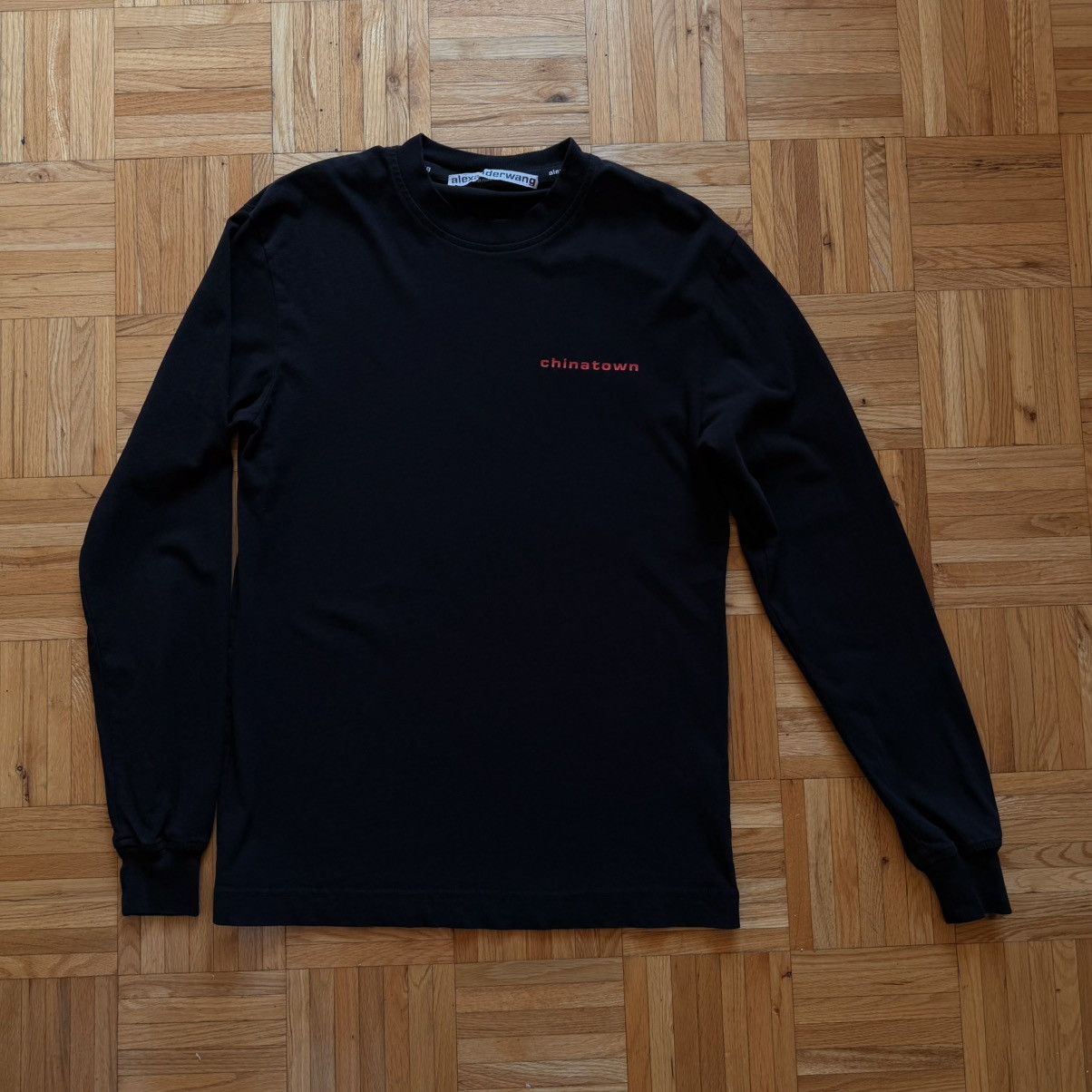 Alexander Wang Alexander Wang Chinatown Long Sleeve Tee Black XS Size US XS / EU 42 / 0 - 1 Thumbnail