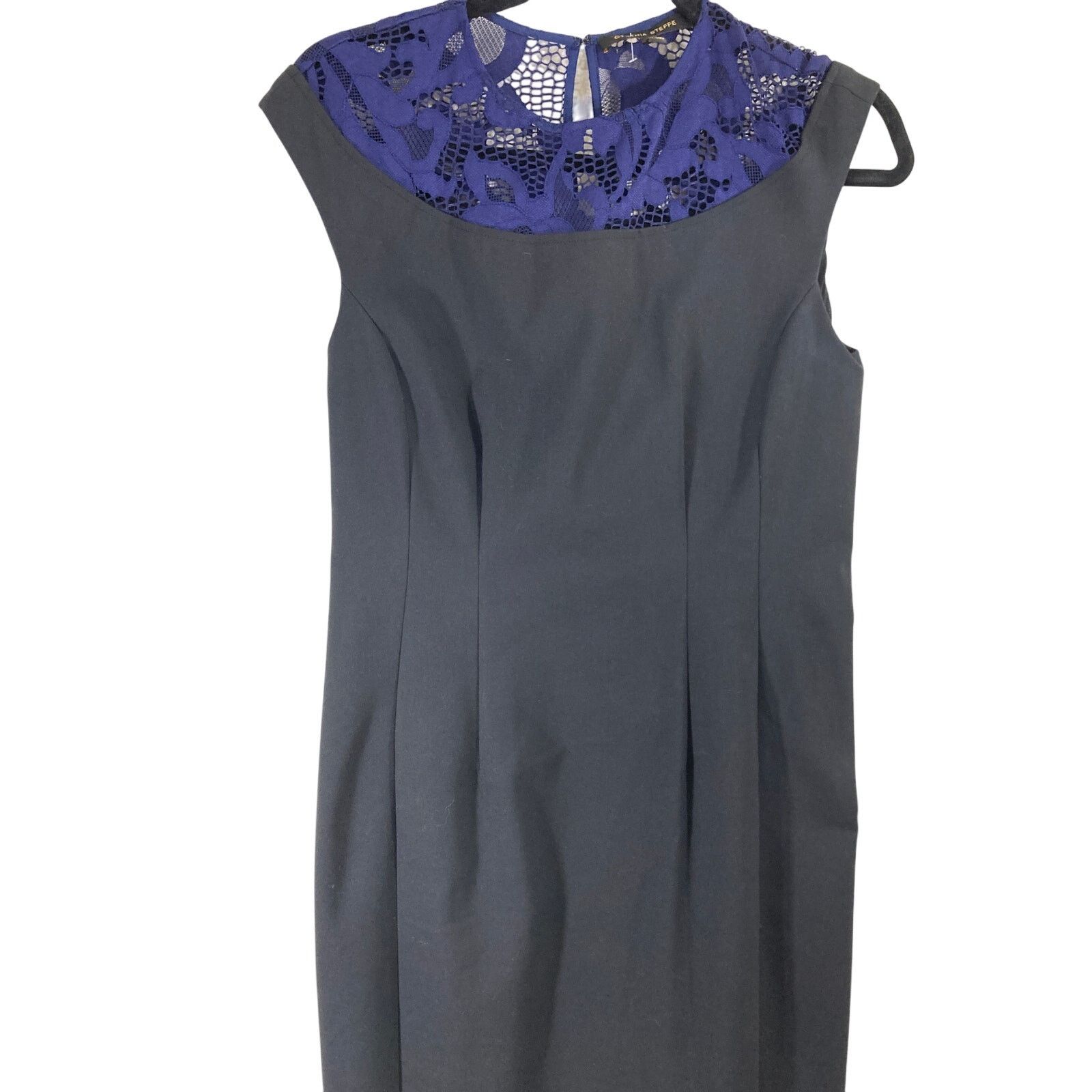 Other Cynthia Steffe Pleated A Line Lace Collared Cotton Dress Size M / US 6-8 / IT 42-44 - 3 Thumbnail