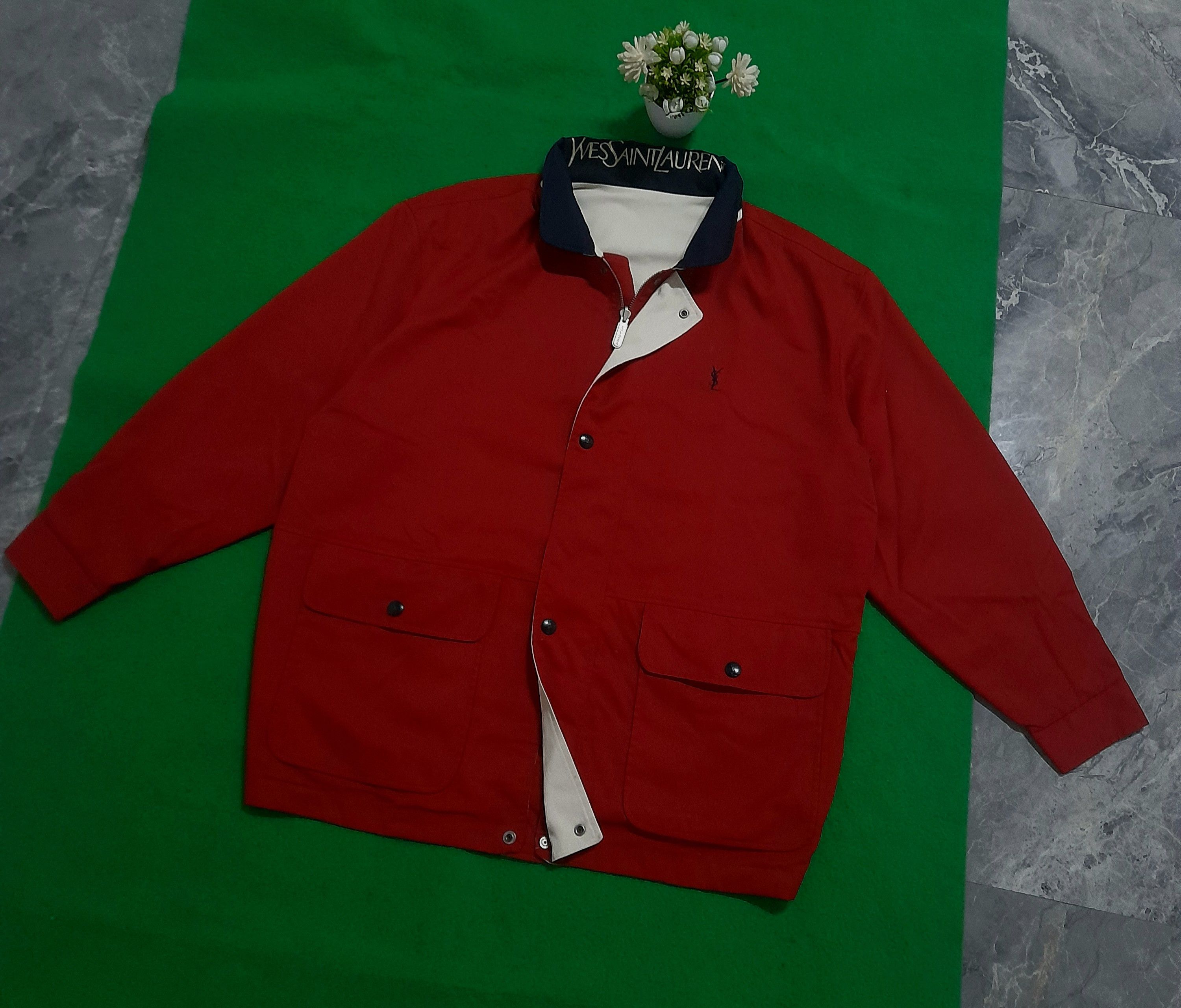 Yves Saint Laurent Vintage Yves Saint Laurent Jacket YSL Jacket Size US L / EU 52-54 / 3 - 3 Thumbnail