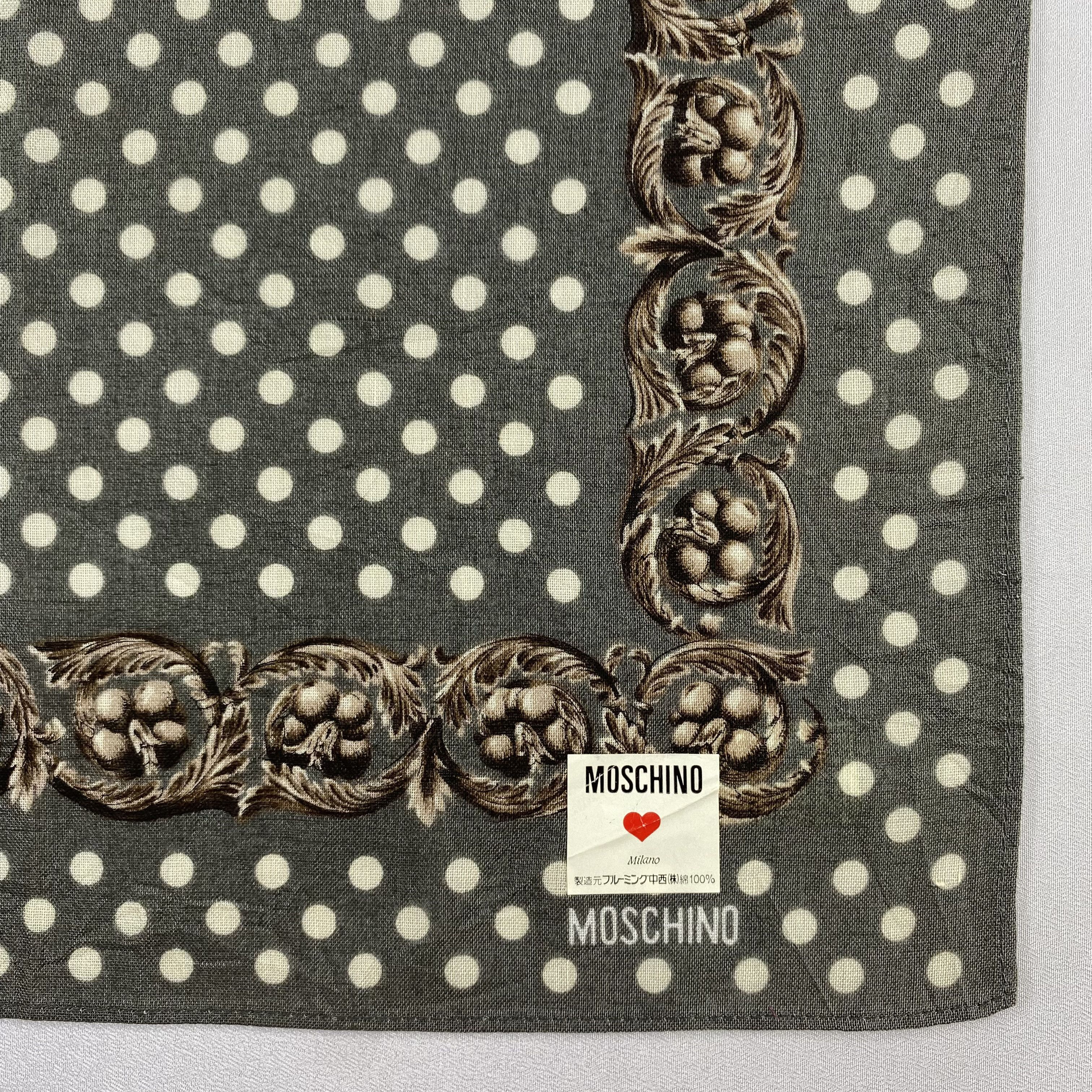 Moschino × Vintage NWT Moschino Bandana/ Handkerchief / Neckerchief-P684 Size ONE SIZE - 3 Thumbnail