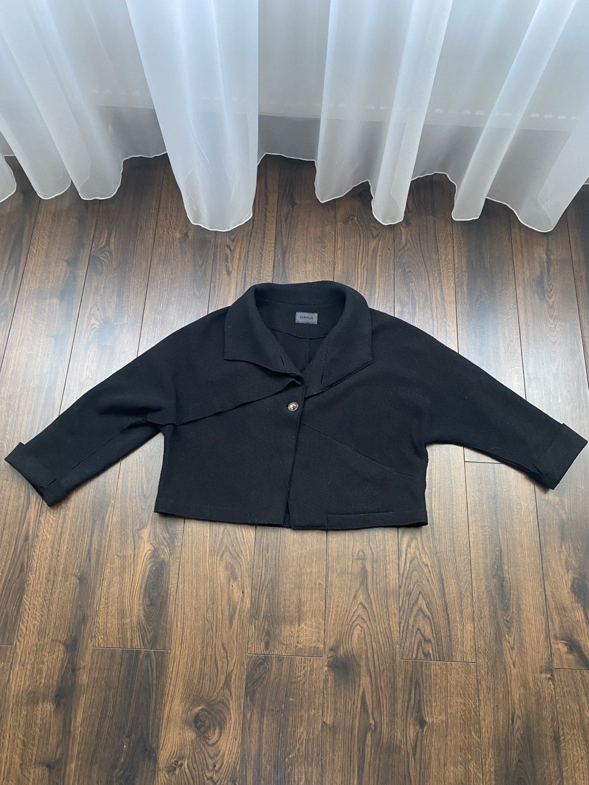 OSKA Oska Avant garde wool cropped coat Size S / US 4 / IT 40 - 4 Thumbnail