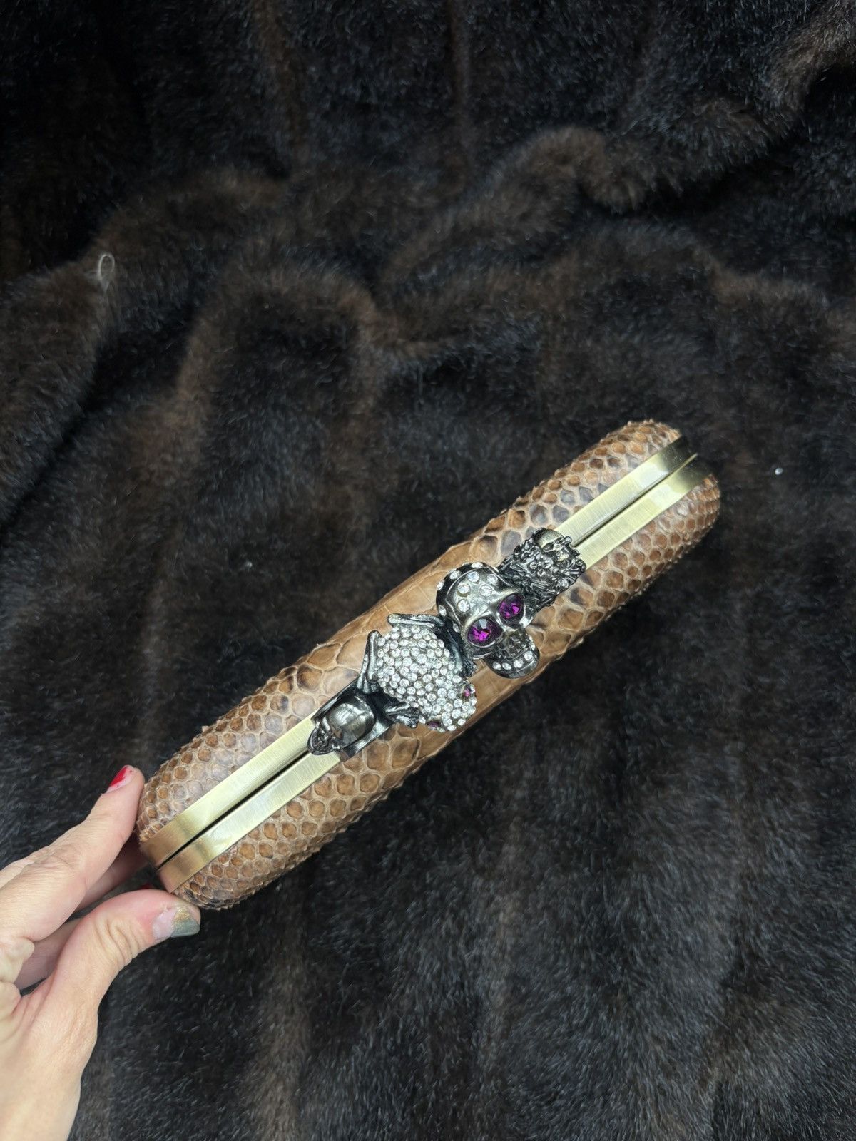 Alexander McQueen Alexandre McQueen S/S 2010 python box clutch Size ONE SIZE - 10 Thumbnail