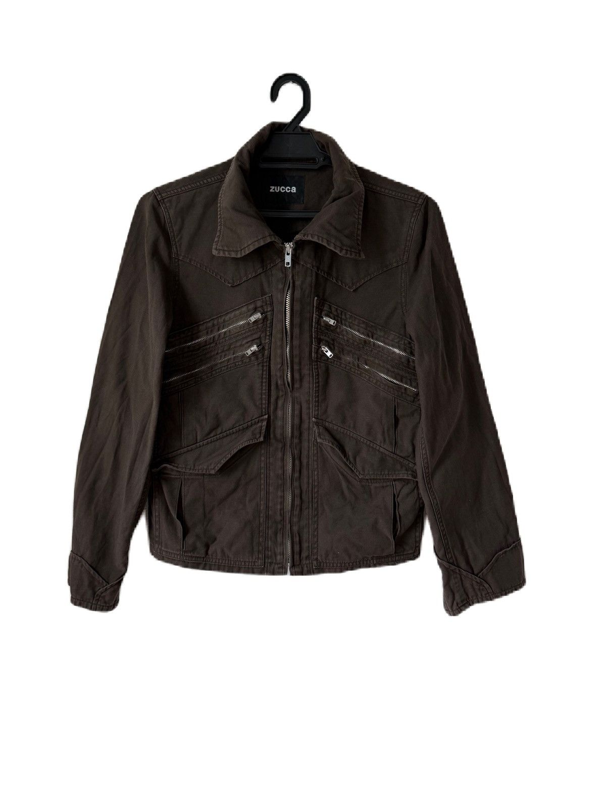 Zucca Issey Miyake Inspired Zucca Biker Jacket Zipper Multi Pocket Size US XS / EU 42 / 0 - 1 Thumbnail
