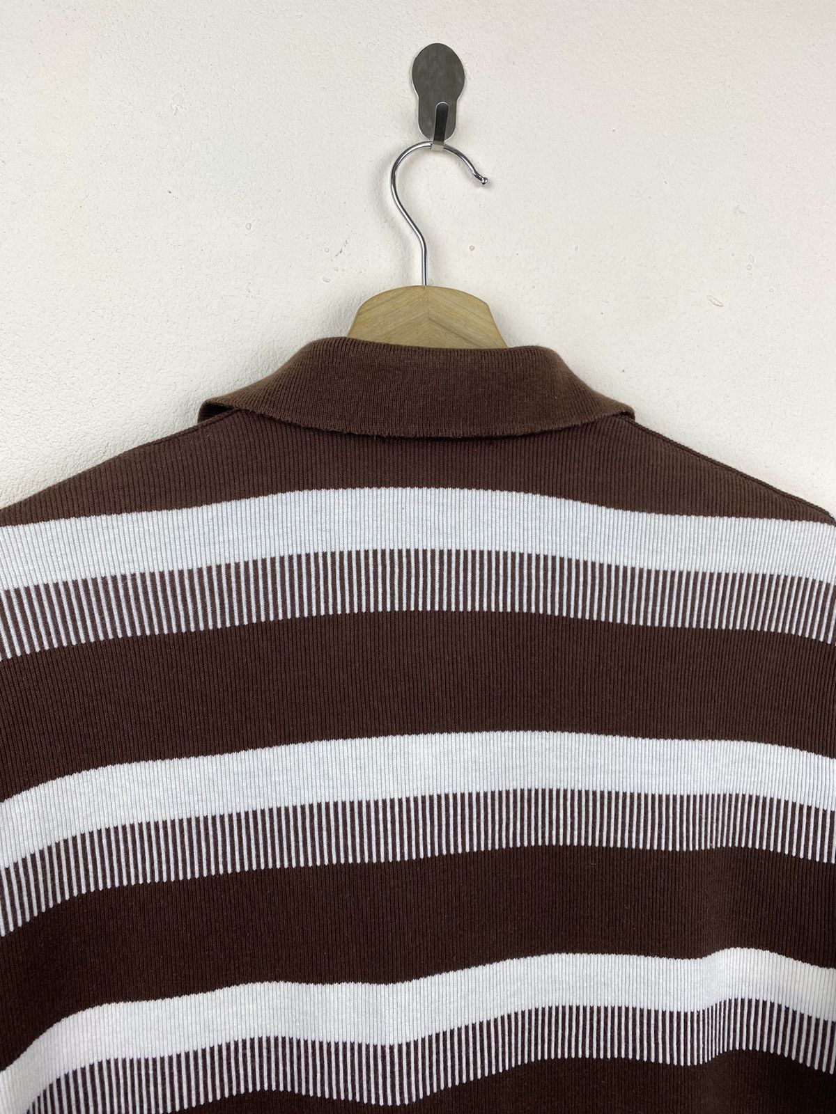 Issey Miyake × Vintage 🔥RARE🔥 Vintage Issey Miyake Stripes “Piano Design” Polos Size US M / EU 48-50 / 2 - 12 Thumbnail