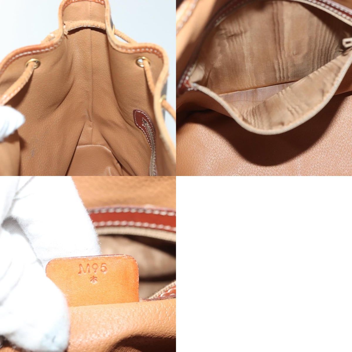Celine CELINE Macadam Canvas Shoulder Bag Pvc Leather Brown Gold Size ONE SIZE - 13 Thumbnail