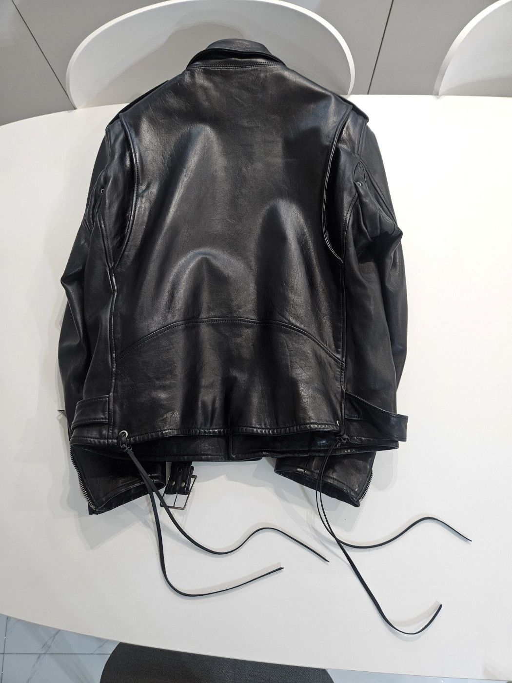 Saint Laurent Paris Saint Laurent 13F/W L17 Oil Calf Leather Jacket Size US XL / EU 56 / 4 - 3 Thumbnail