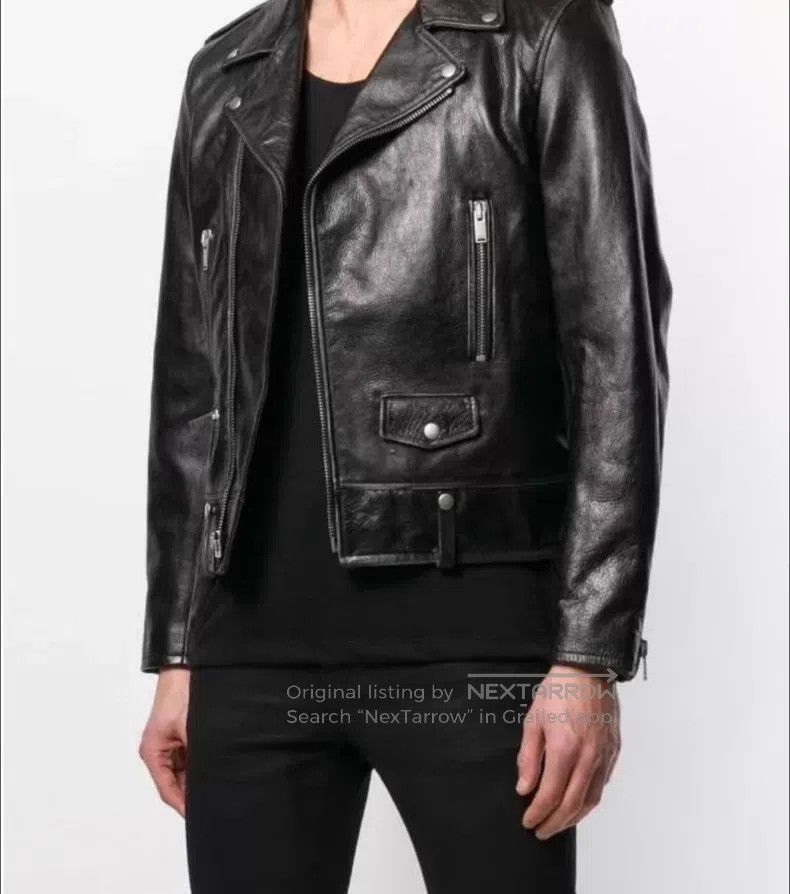 Saint Laurent Paris Saint Laurent Paris Cracked Oil Cowhide Multi-Zip L01 Leat Size XS / US 0-2 / IT 36-38 - 7 Thumbnail