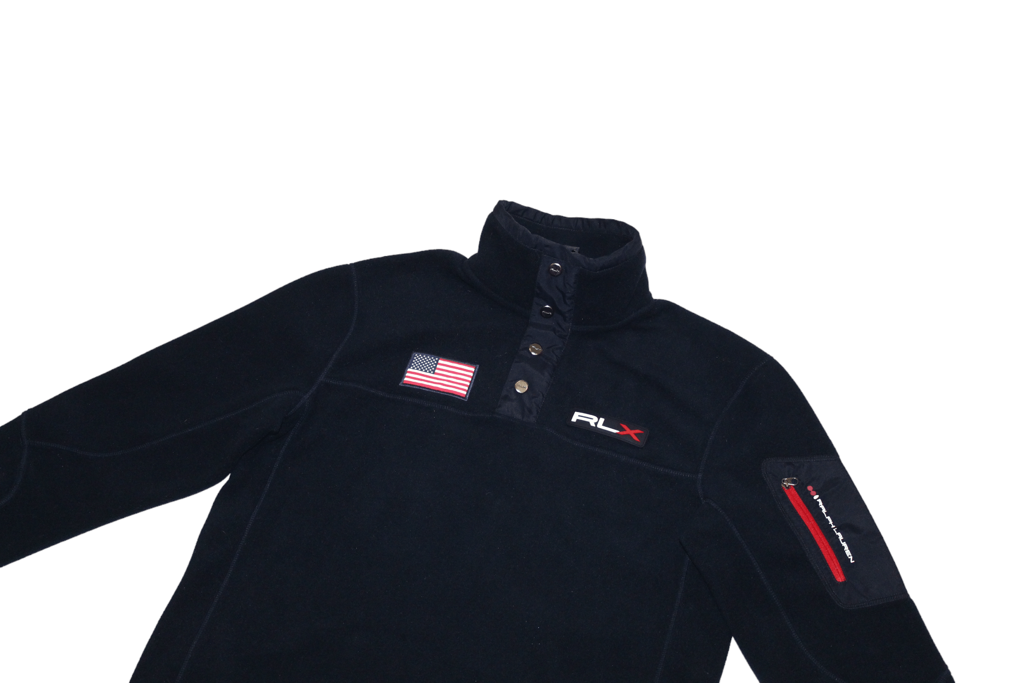 Polo Ralph Lauren VTG🔥 RLX Sport R.L. USA Team Polartec Pullover Fleece Size US S / EU 44-46 / 1 - 4 Thumbnail