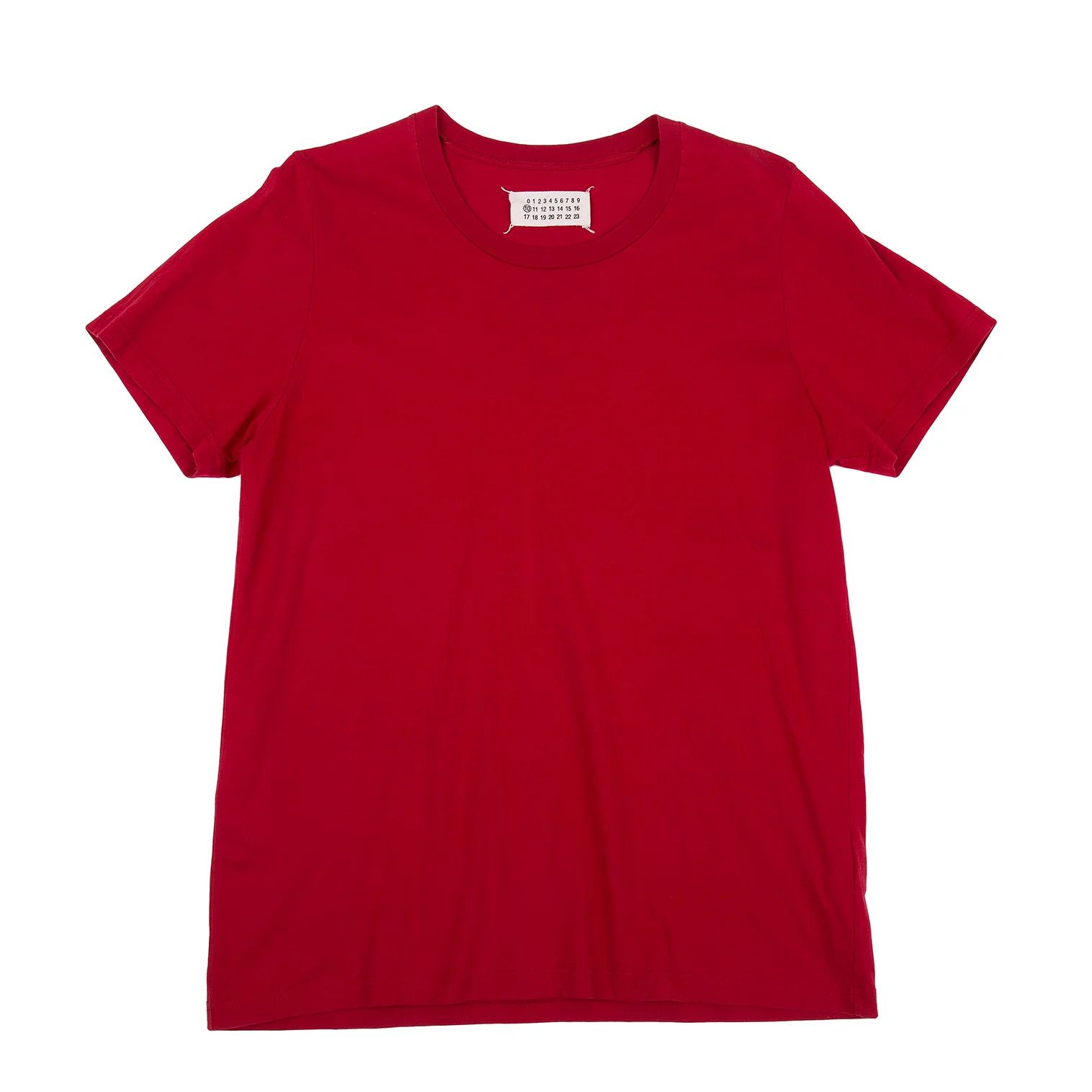 Maison Margiela Crew Neck T-Shirt in Red Size 46 Size US S / EU 44-46 / 1 - 1 Thumbnail