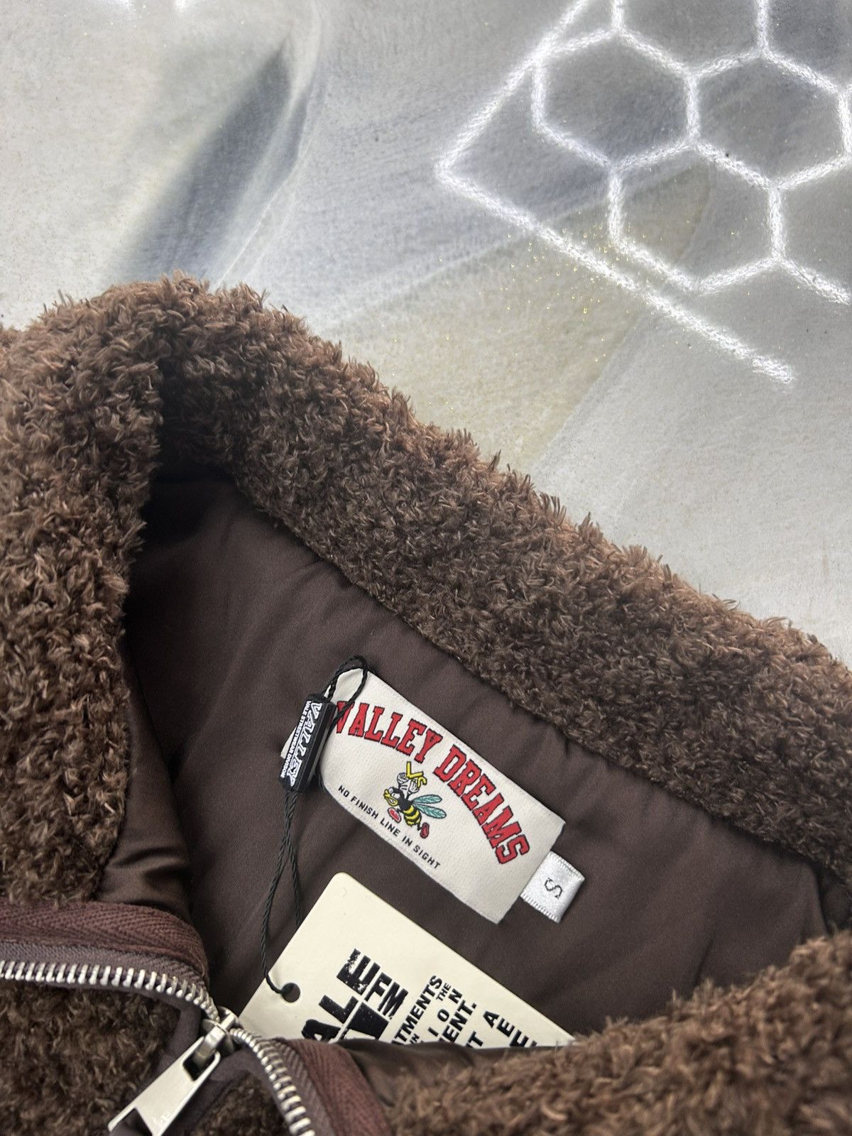 Vale Vale Lenny Fleece Zip Up Jacket Brown Size S Size US S / EU 44-46 / 1 - 17 Thumbnail