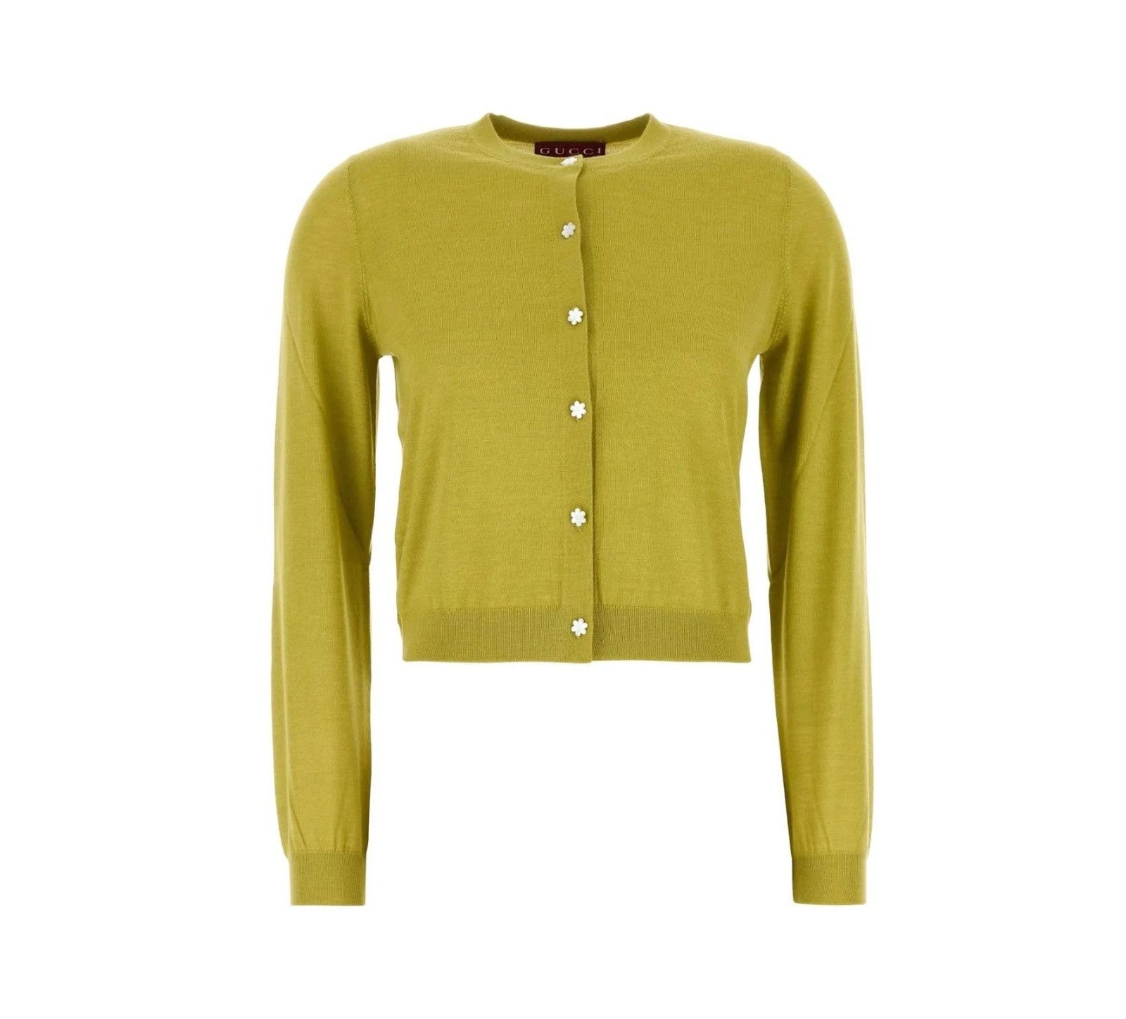 Gucci o1la5ras0526 Super Fine Cashmere Silk Cardigan in Green Size S / US 4 / IT 40 - 1 Preview