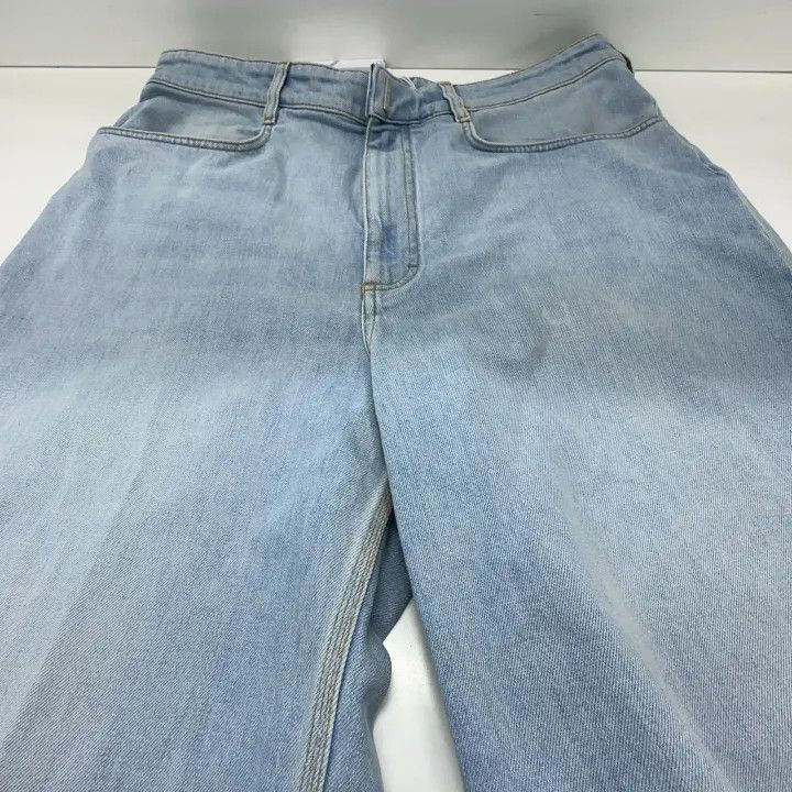 Givenchy Givenchy Givenchy SS23 Light Wash Wide Leg Jeans -2507 Size US 33 - 8 Thumbnail