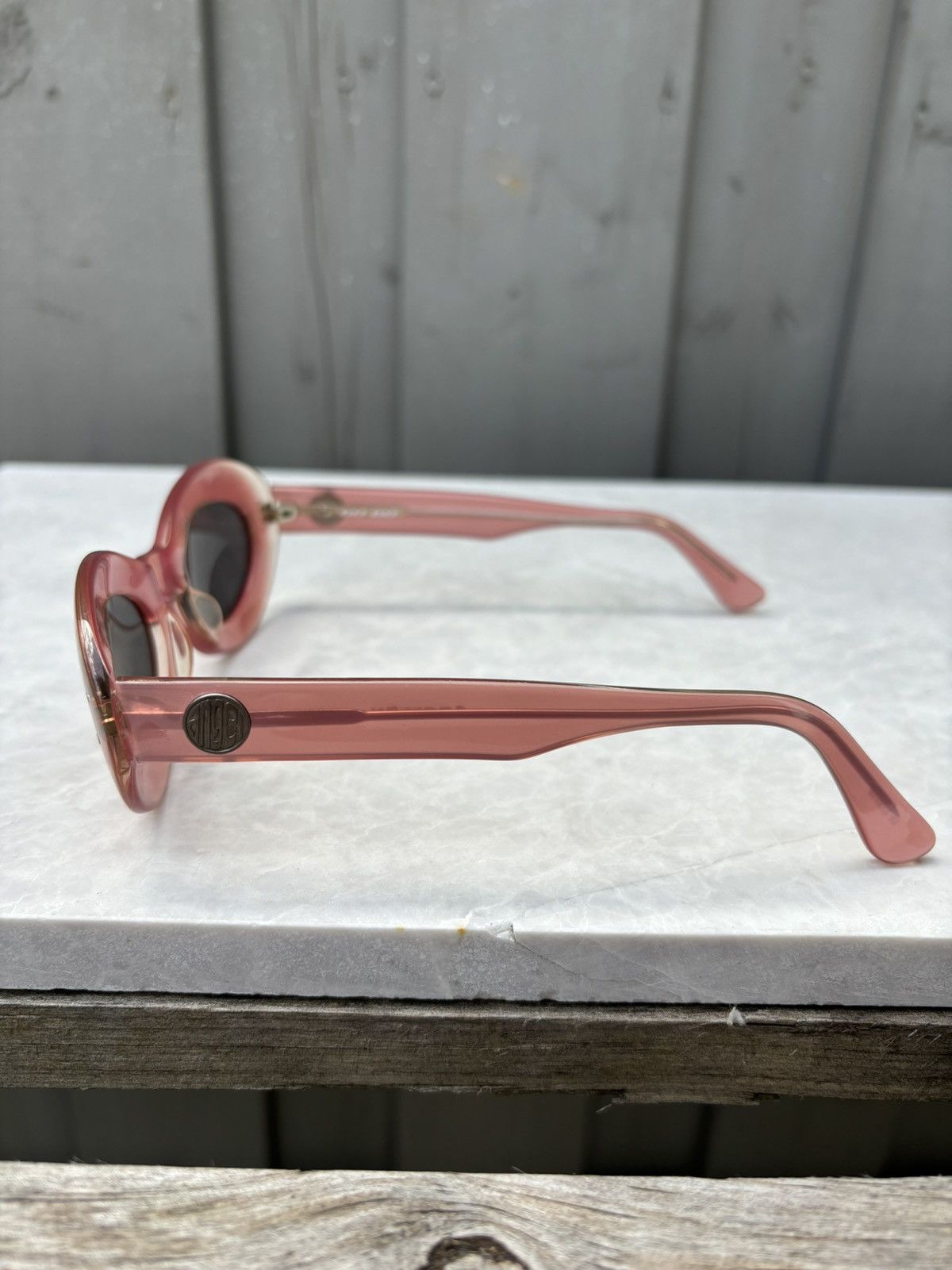 Guardian Angel × Japanese Brand × Vintage 2000s Vintage Sunglasses 90s Y2K Oval Cat Eye Cobain Angel Size ONE SIZE - 9 Thumbnail