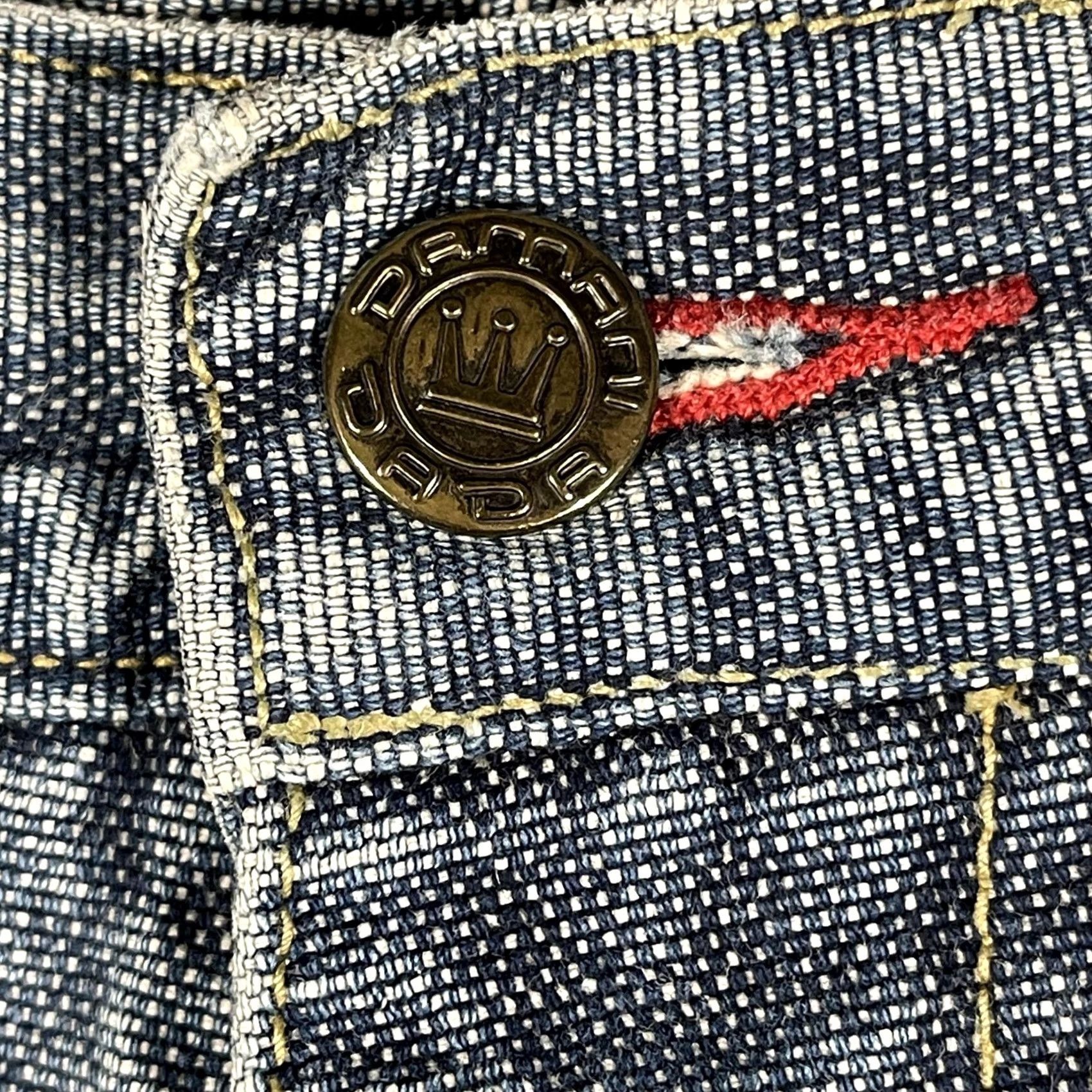 Denime VINTAGE Damani Dada Jeans Mens 43x30 Wide Leg Baggy Carpenter Hip Hop Denim Y2k Size US 44 / EU 60 - 5 Thumbnail