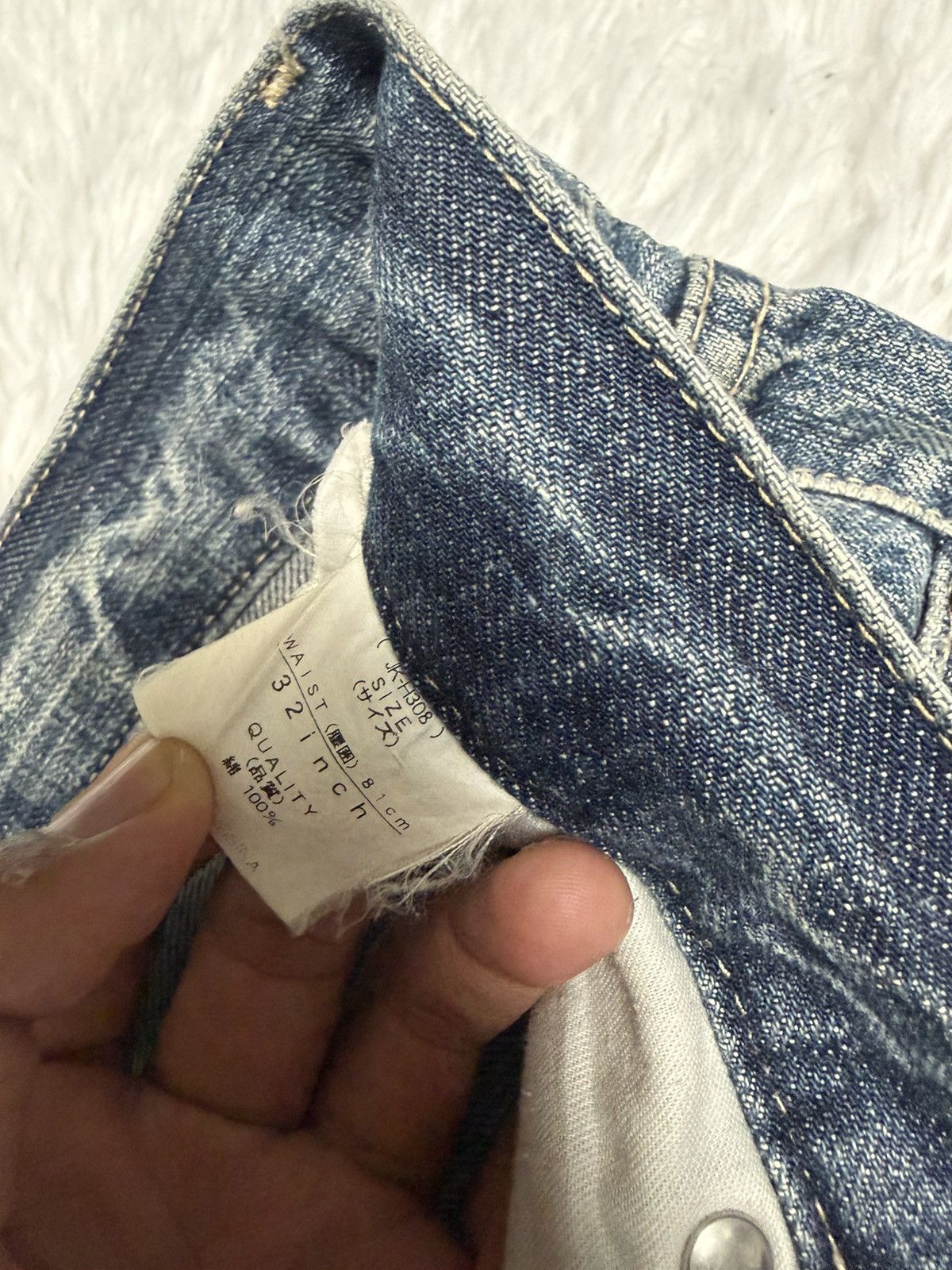 Japanese Brand Rare Japanese Brand kimono flared jeans Size US 32 / EU 48 - 4 Thumbnail