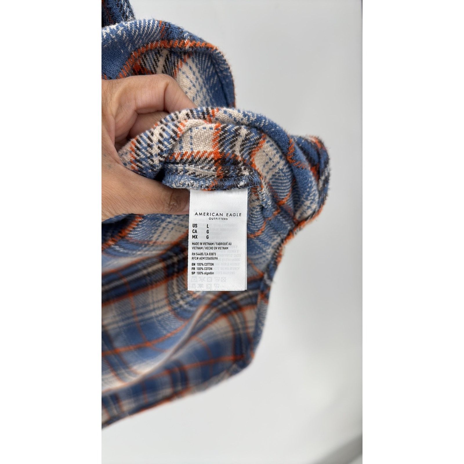American Eagle Outfitters American Eagle Oversized Button-Up Shirt plaid size large Size L / US 10 / IT 46 - 6 Thumbnail