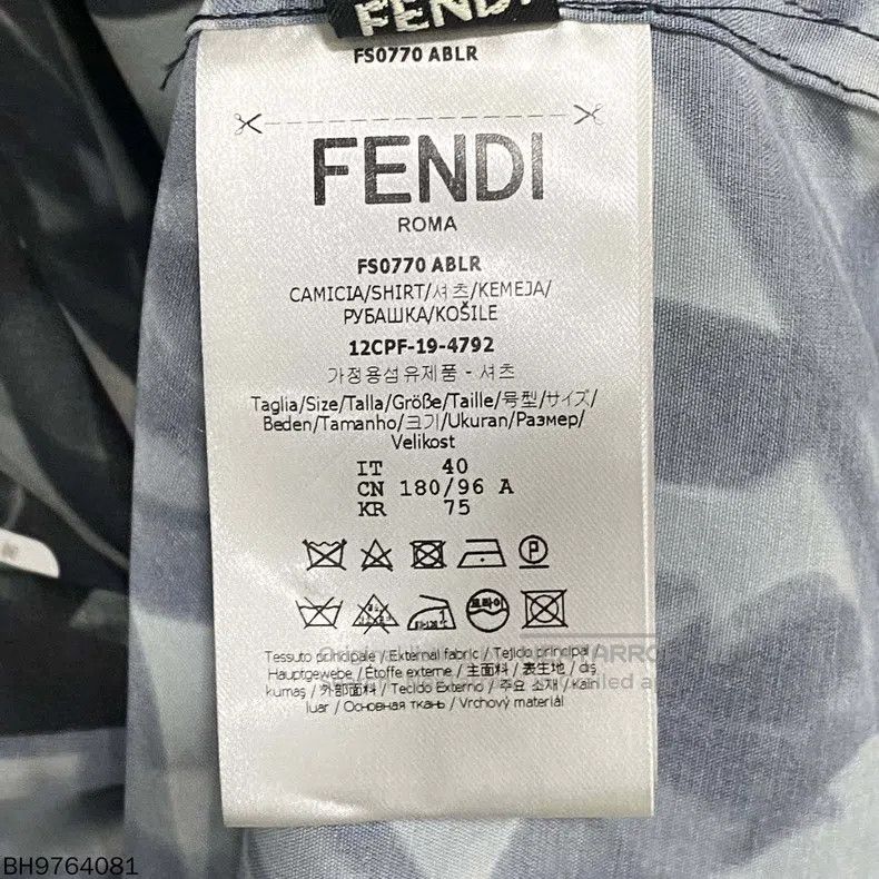 Fendi Fendi Doodle print short-sleeve silk shirt Size US XXS / EU 40 - 4 Thumbnail