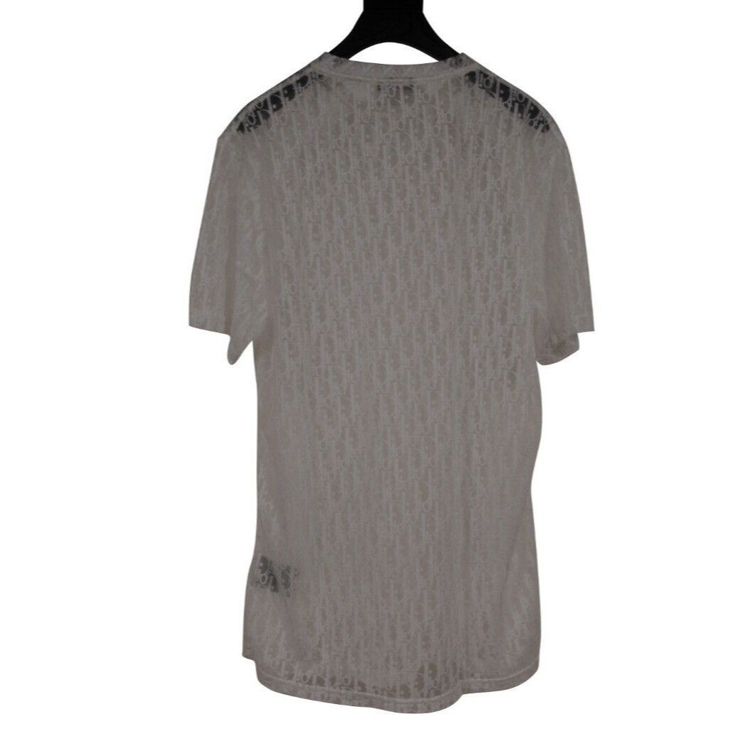 Dior Oblique Logo Semi Sheer T Shirt Viscose Size US M / EU 48-50 / 2 - 2 Thumbnail