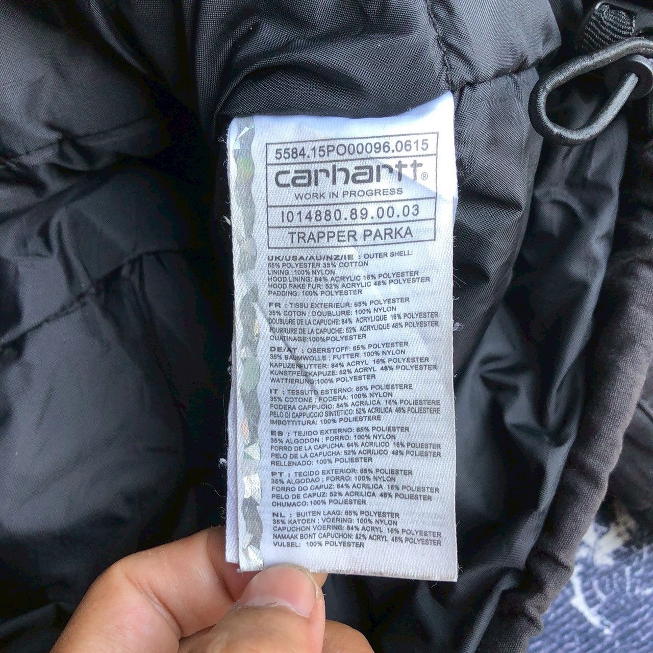 Carhartt Carhartt WIP Trapper Parka Black – Rugged Winter Jacket - M Size US M / EU 48-50 / 2 - 12 Thumbnail