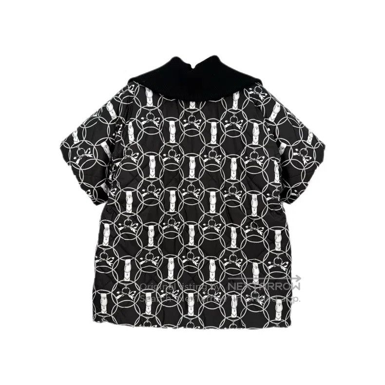 Hermes Hermes Black Rope Pattern Short Sleeve Down Jacket Size XS / US 0-2 / IT 36-38 - 2 Thumbnail
