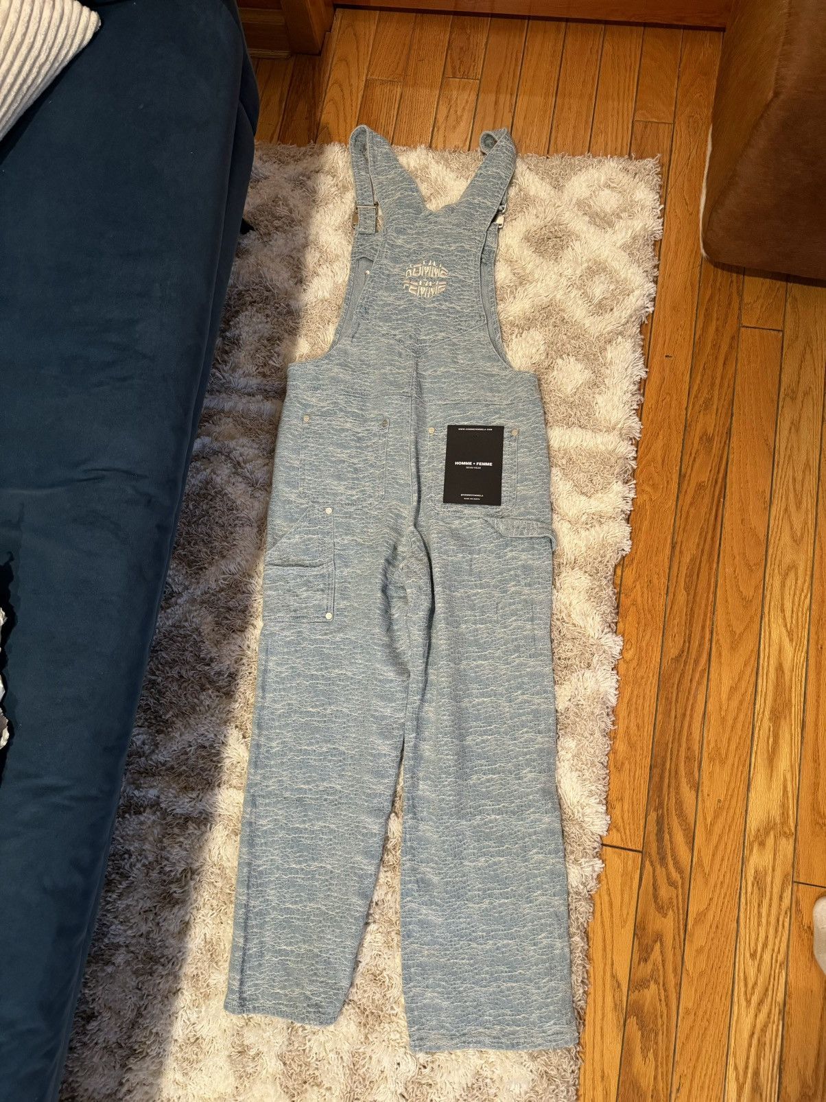 Homme + Femme La Homme + Femme Washed Denim Overalls Size US 32 / EU 48 - 4 Thumbnail