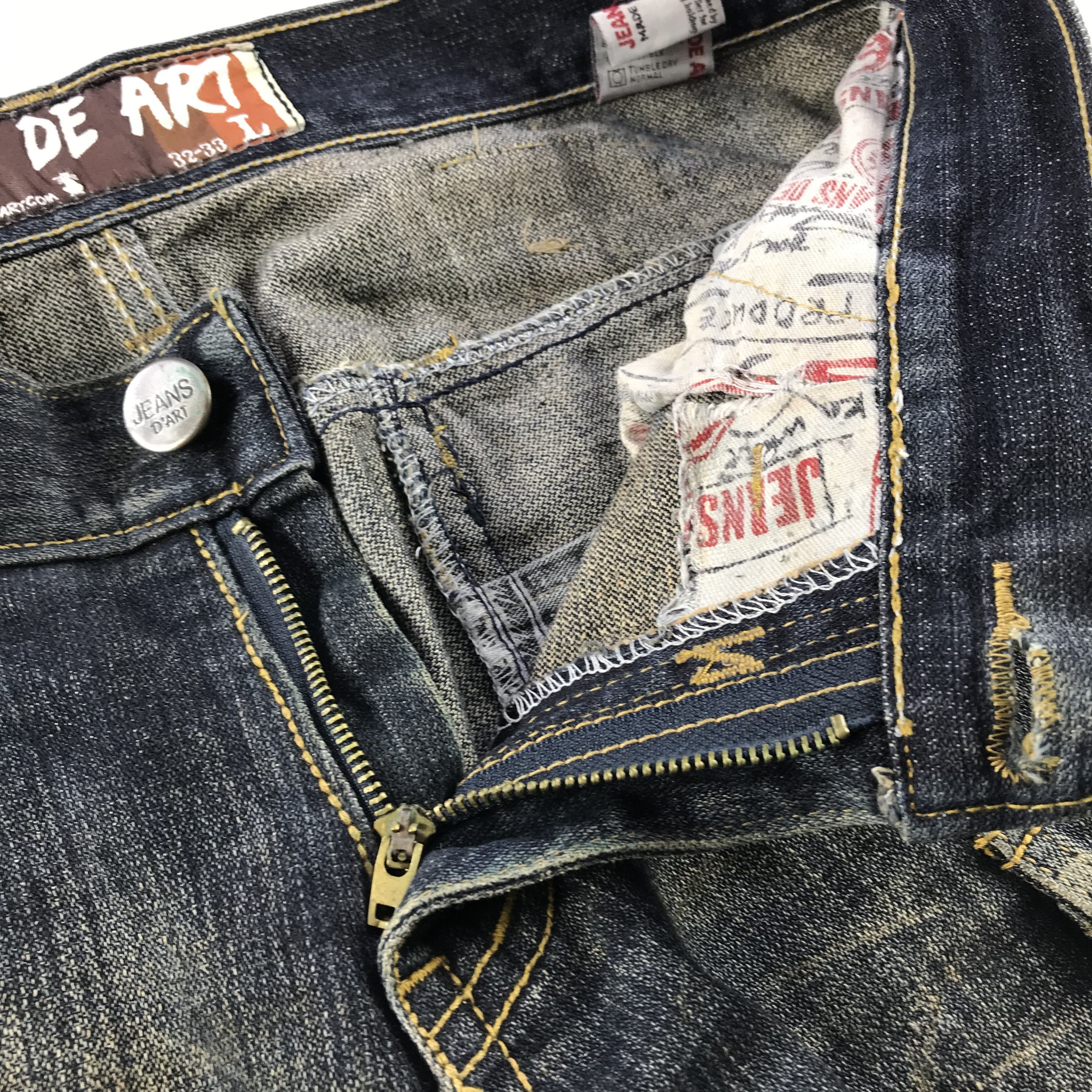Japanese Brand Vintage Jeans De Art Cargo Jeans Multi Pocket Denim KJ3191 Size US 32 / EU 48 - 10 Thumbnail