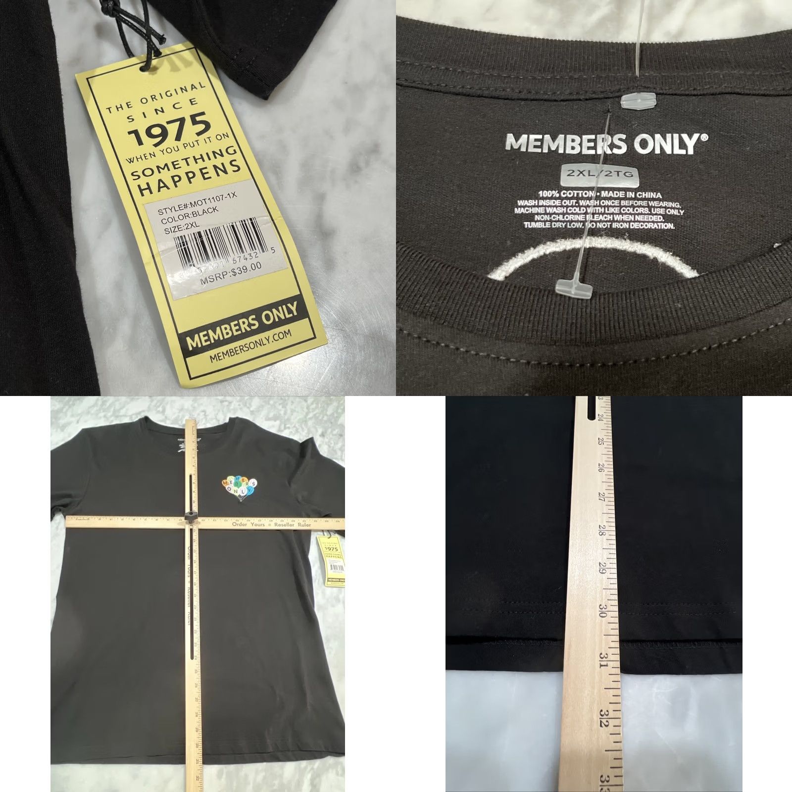 Members Only Members Only T Shirt Men’s 2XL Graphics Embroidery Grunge Rabbit Balloons NWT Size US XXL / EU 58 / 5 - 9 Thumbnail