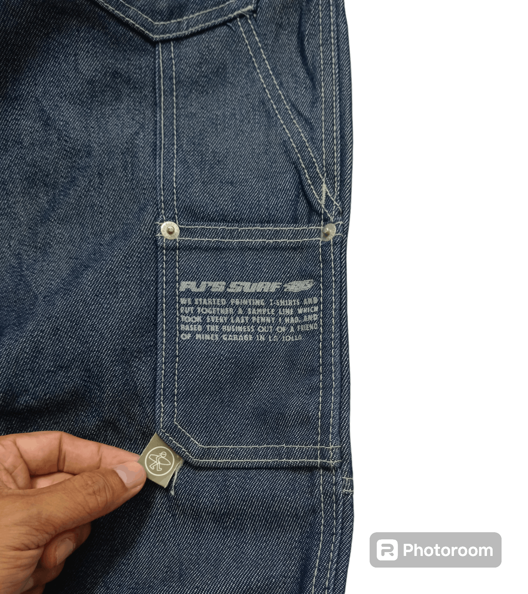 Vintage BAGGY CARPENTER SURF PJS DENIM PANTS Size US 27 - 5 Thumbnail