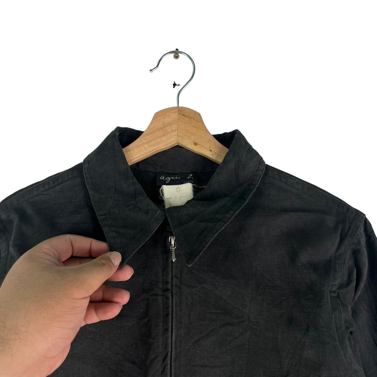 agnes b. 🔥RICH BLACK - FLY COATS LONG JACKET Size US S / EU 44-46 / 1 - 3 Thumbnail